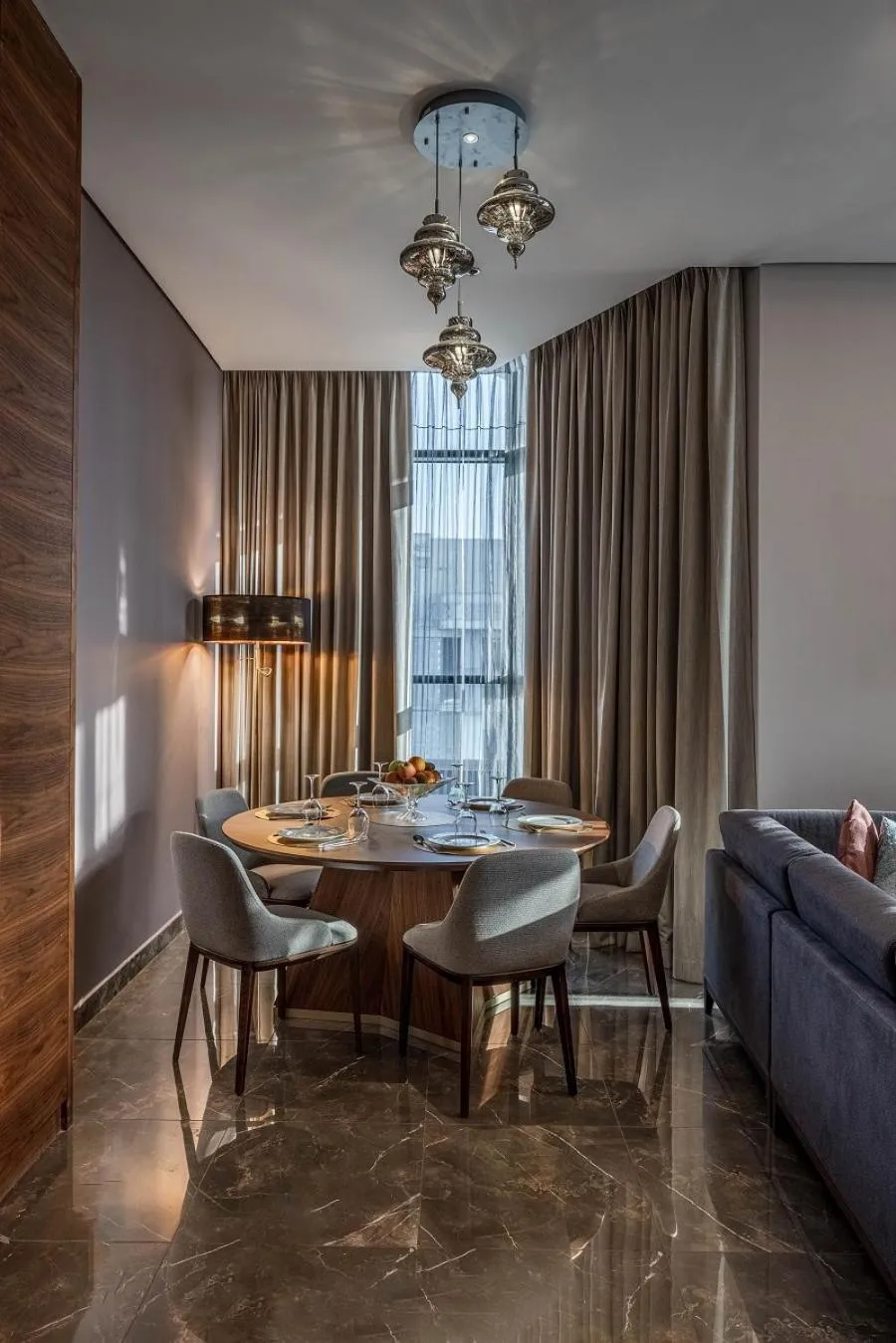 Seating area in Ascott Corniche Al Khobar