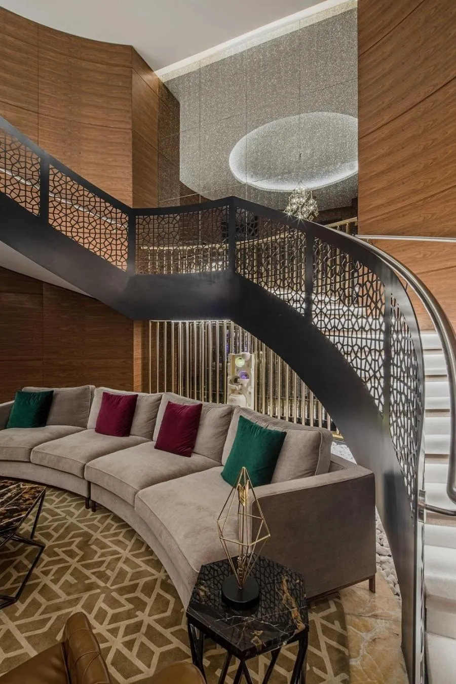 Decorative detail, Bed in Ascott Corniche Al Khobar