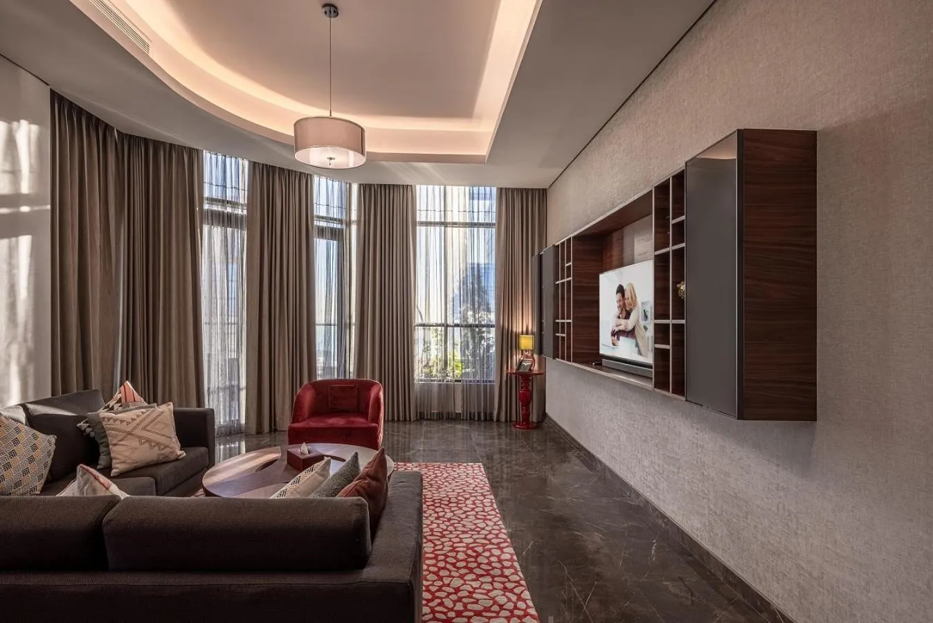 Living room in Ascott Corniche Al Khobar