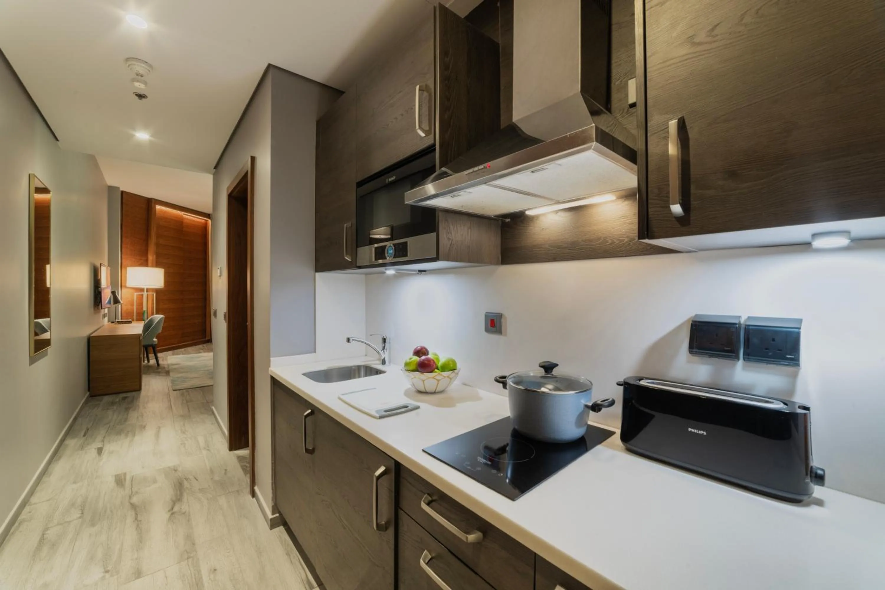 Kitchen or kitchenette in Ascott Corniche Al Khobar