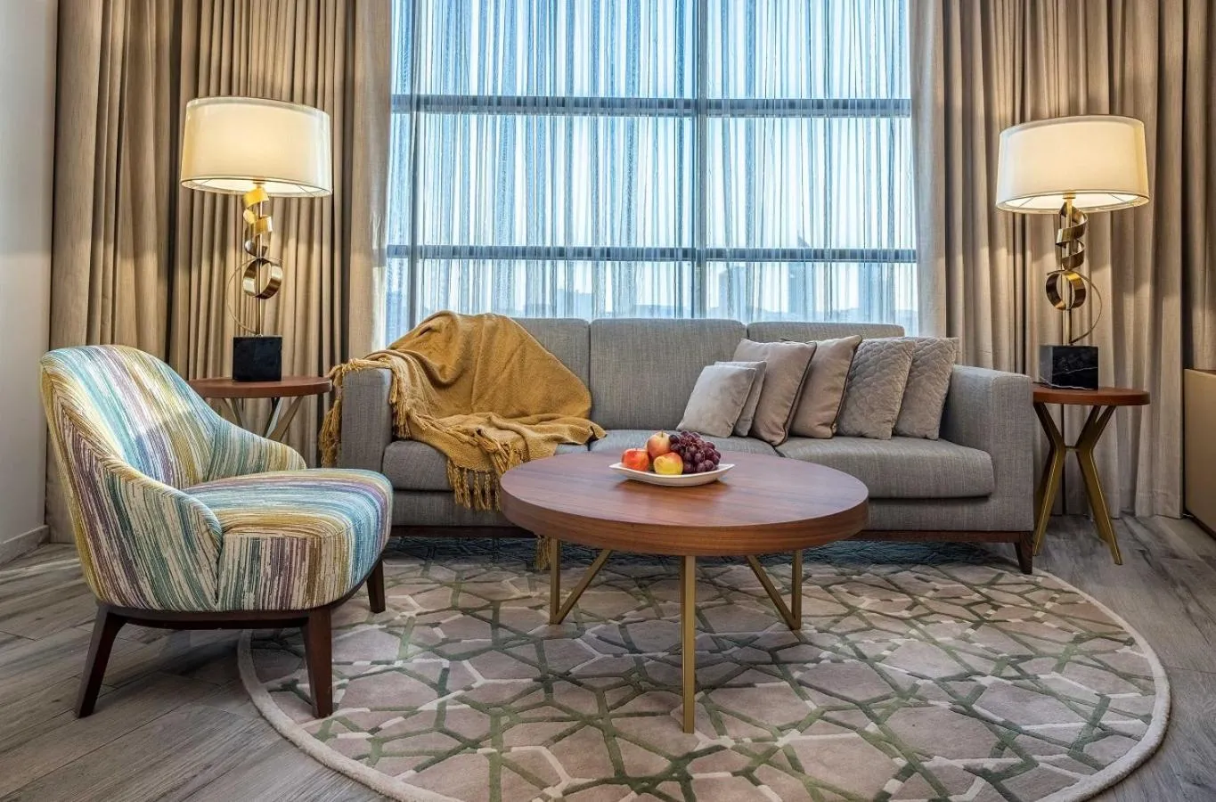 Seating area in Ascott Corniche Al Khobar