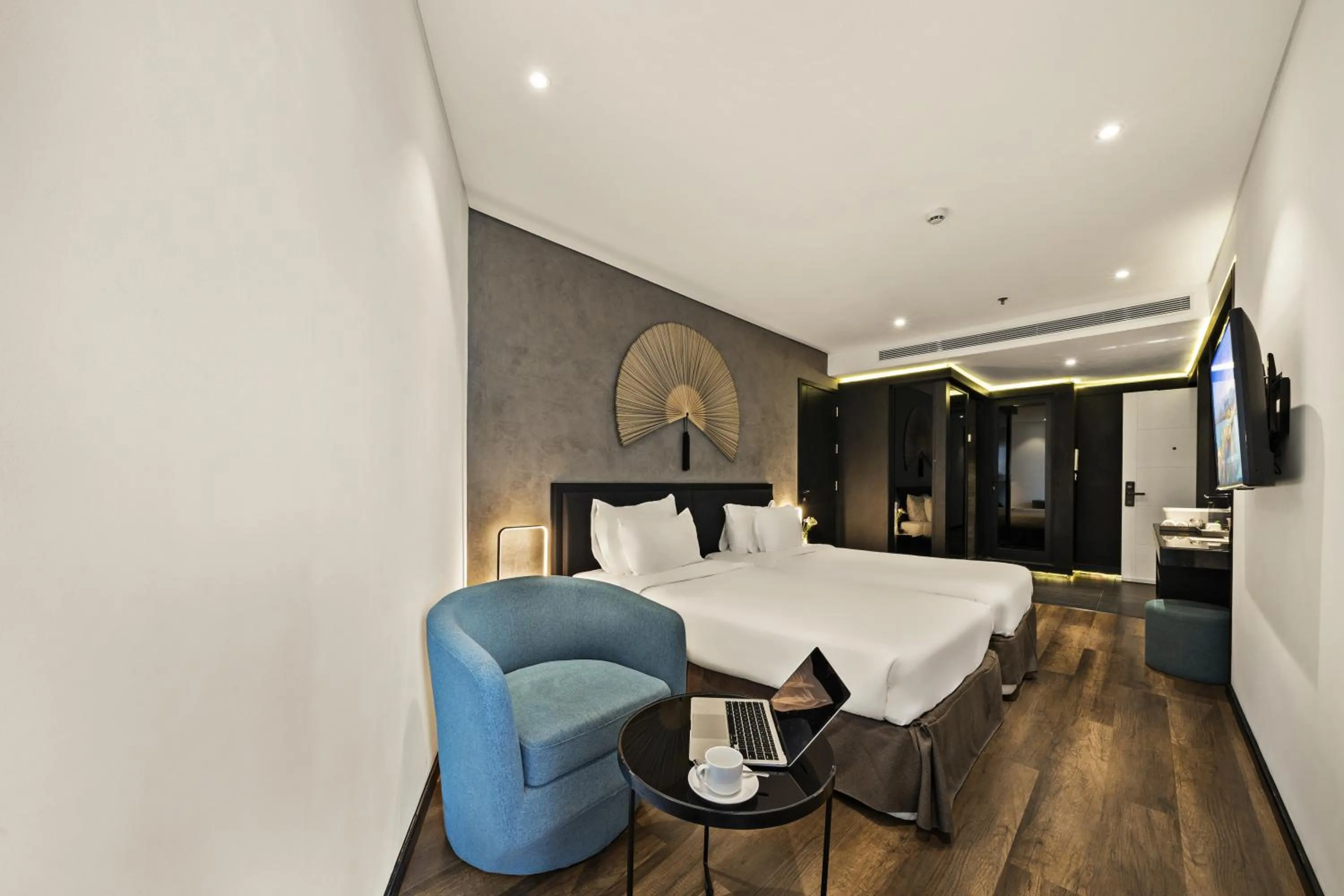 Photo of the whole room, Bed in The Code Hotel & Spa Da Nang - Complimentary Daily Afternoon Tea in Sky Bar