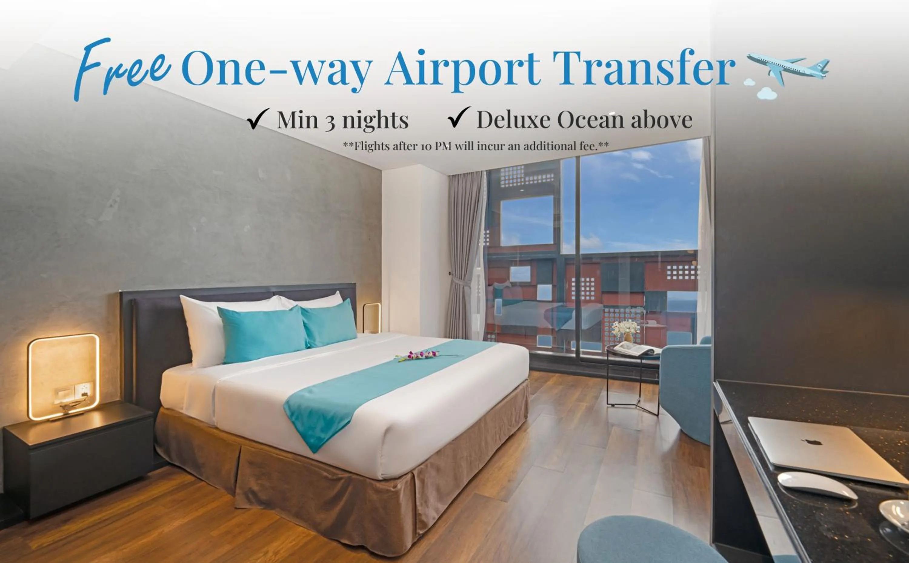 Bed in The Code Hotel & Spa Da Nang - Complimentary Daily Afternoon Tea in Sky Bar