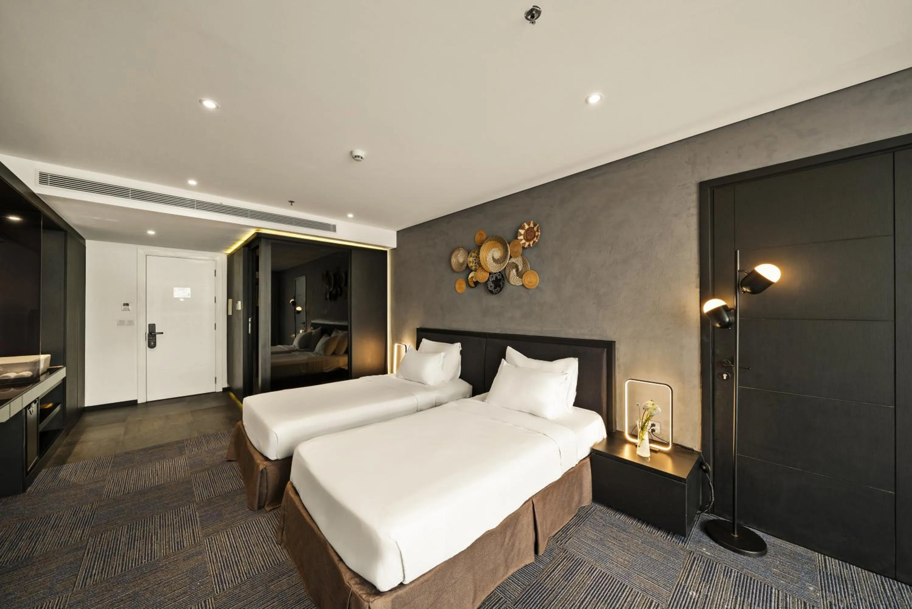 Bed in The Code Hotel & Spa Da Nang - Complimentary Daily Afternoon Tea in Sky Bar