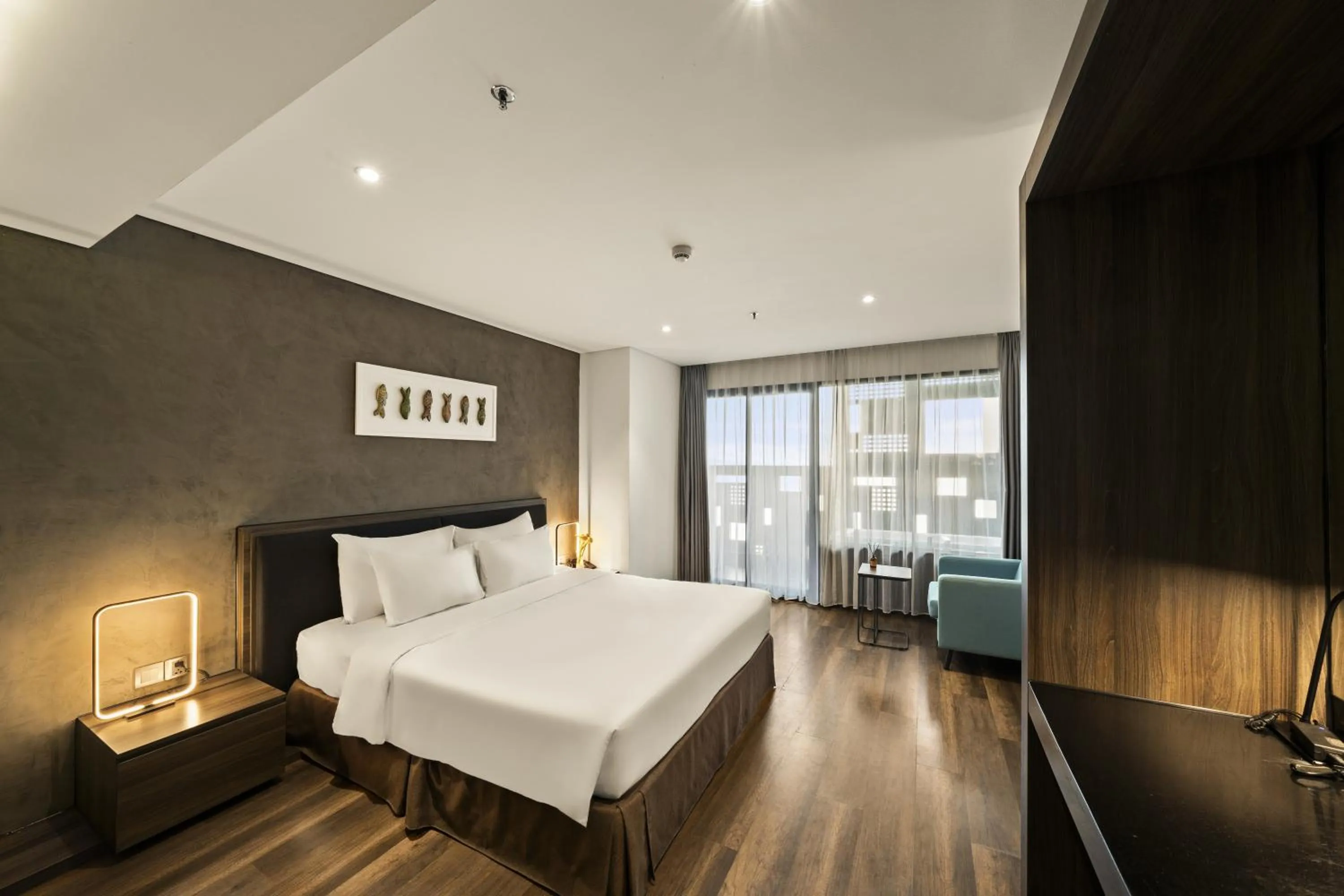 Photo of the whole room, Bed in The Code Hotel & Spa Da Nang - Complimentary Daily Afternoon Tea in Sky Bar