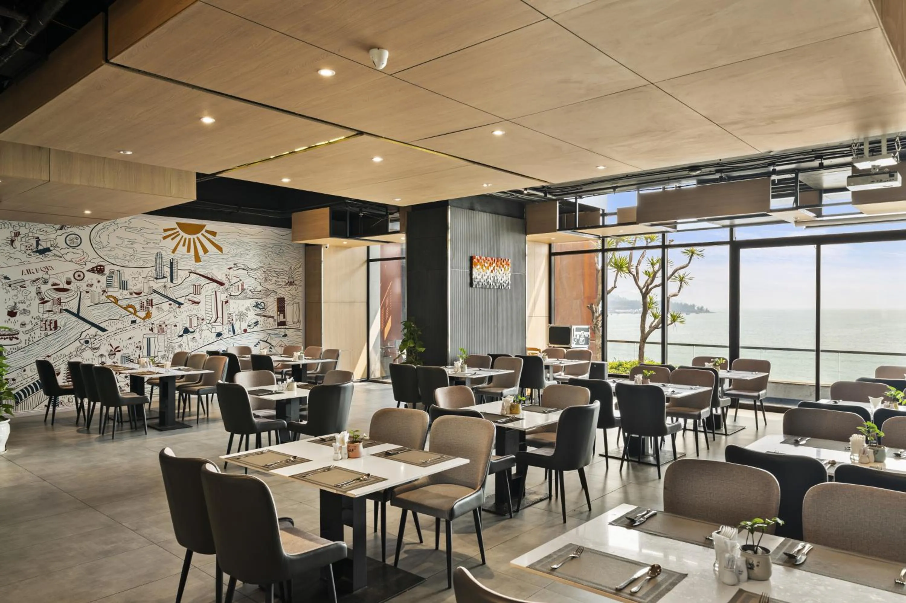 Restaurant/places to eat in The Code Hotel & Spa Da Nang - Complimentary Daily Afternoon Tea in Sky Bar