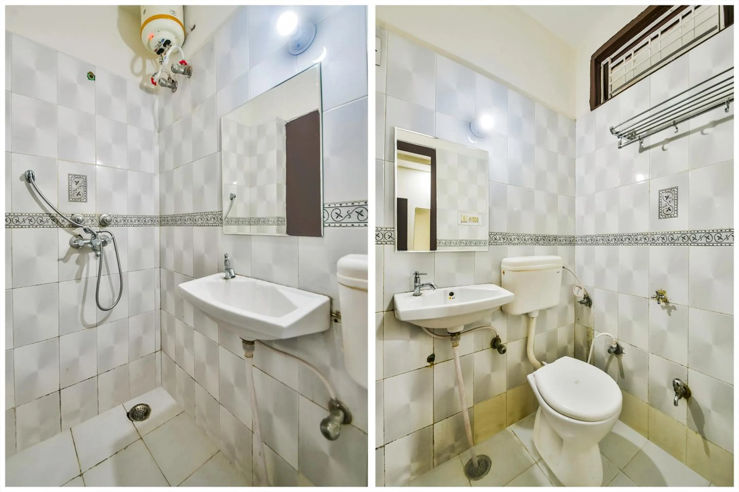 Bathroom in Hotel O Tirupati Residency Kota Airport