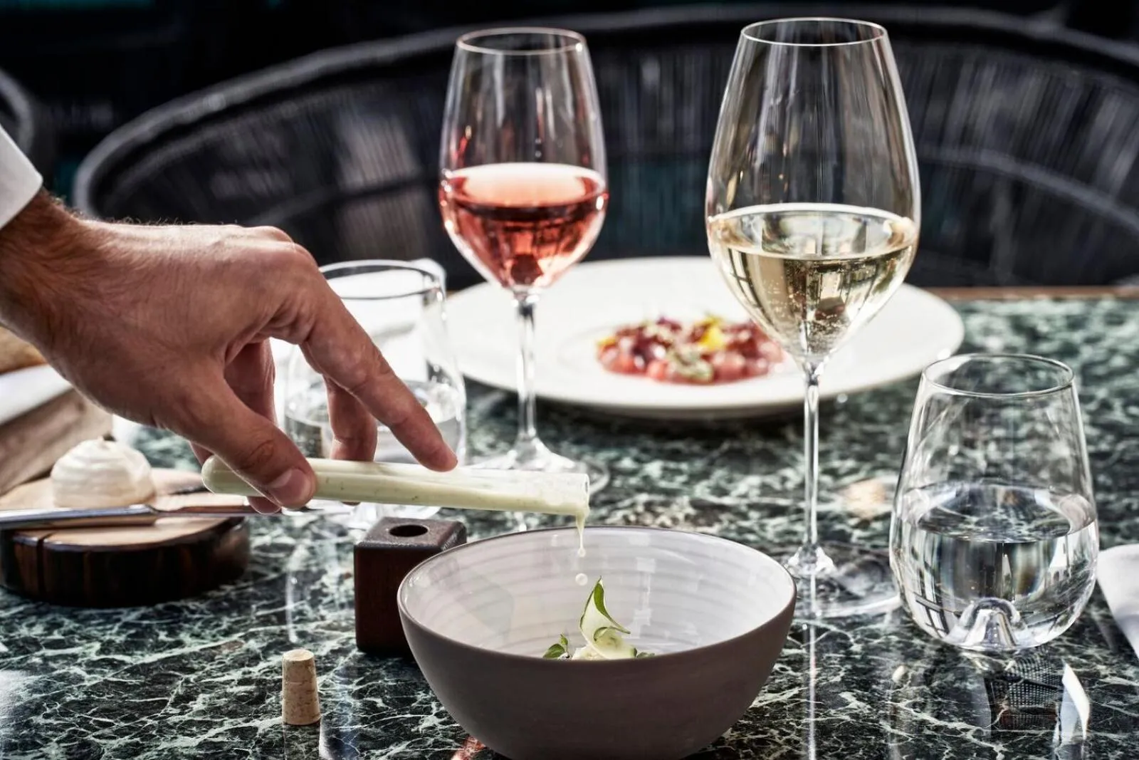 Food and drinks in Katikies Garden Santorini - The Leading Hotels Of The World