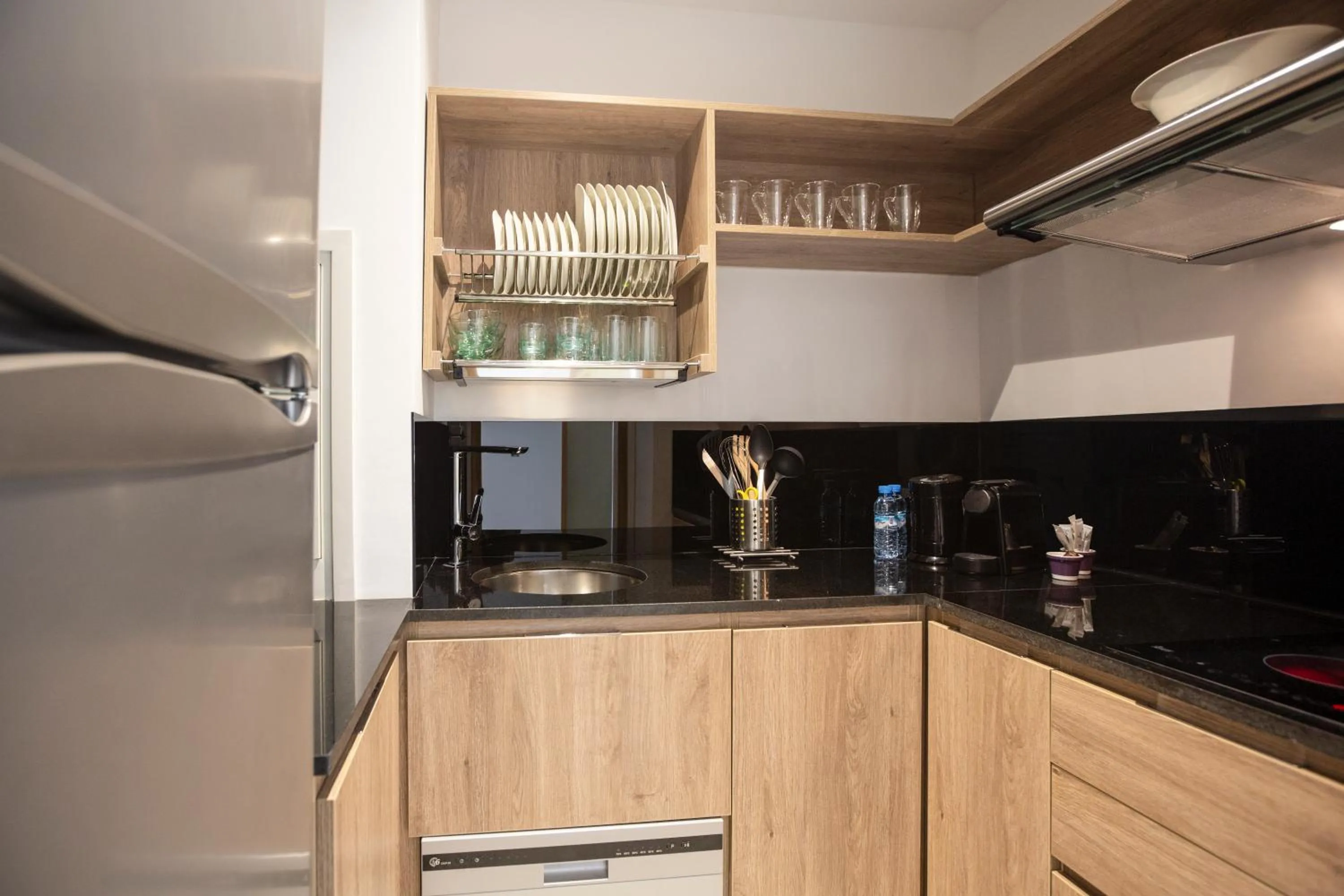 Kitchen or kitchenette in Aparthotel Adagio Premium Casablanca City Center