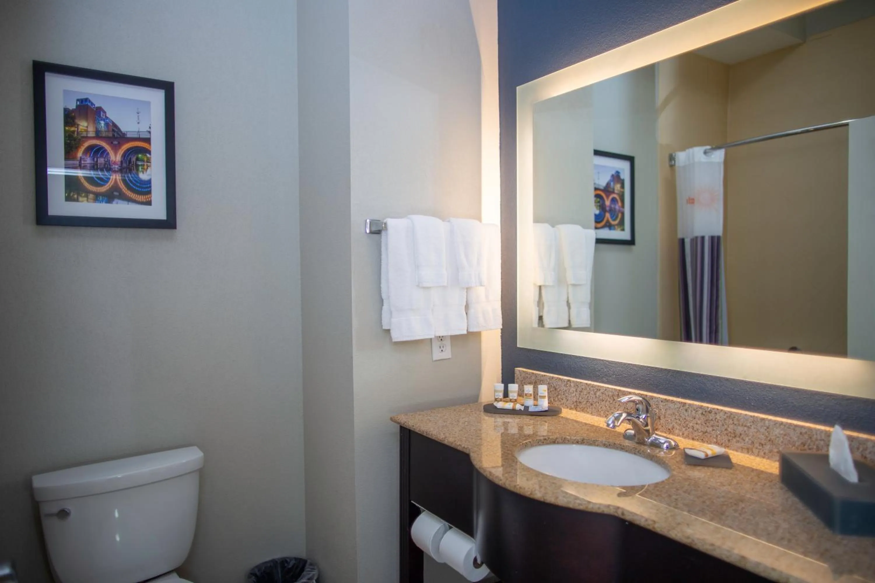 Toilet in La Quinta by Wyndham Houston East at Normandy