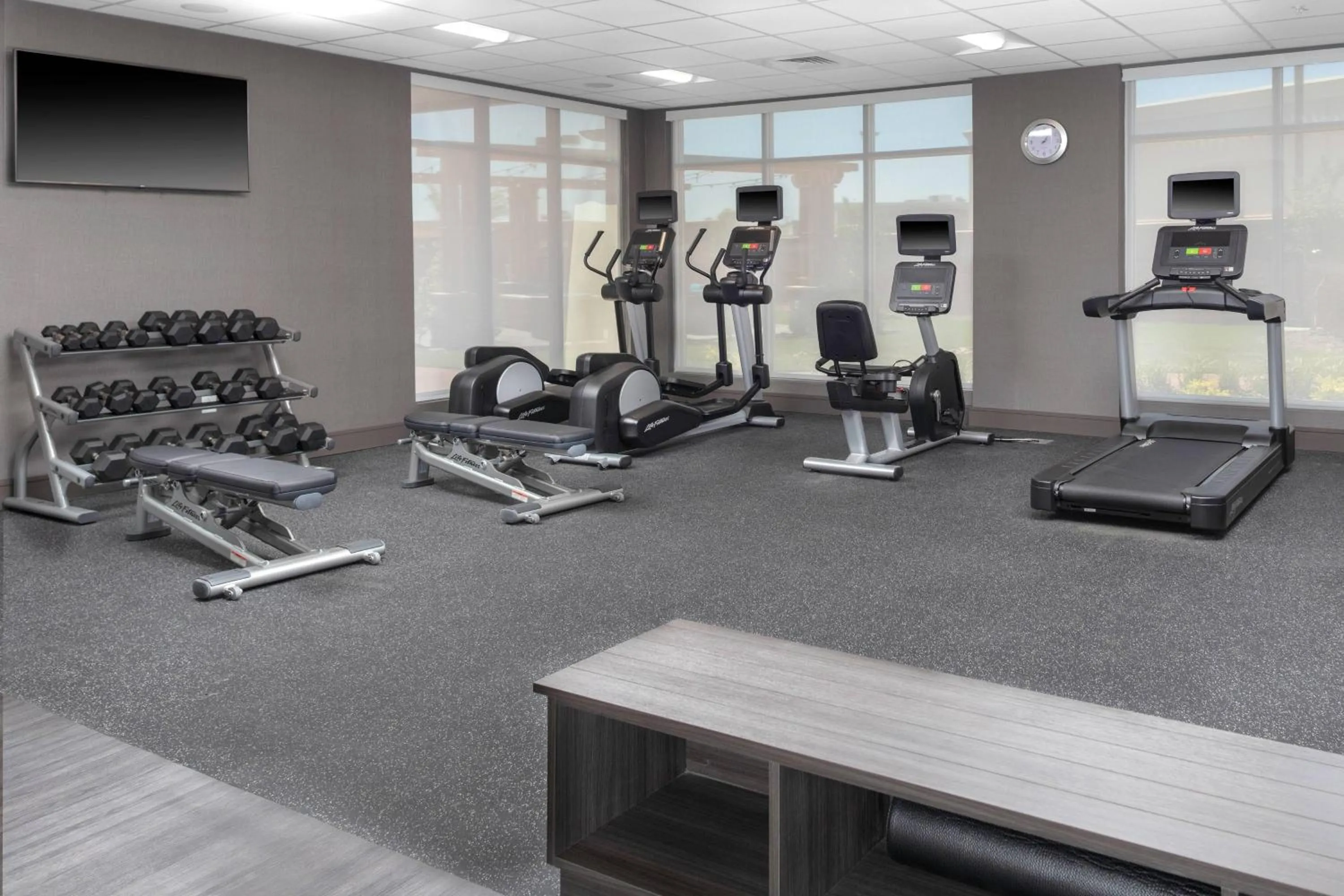 Fitness centre/facilities in Fairfield Inn & Suites Charlotte Pineville