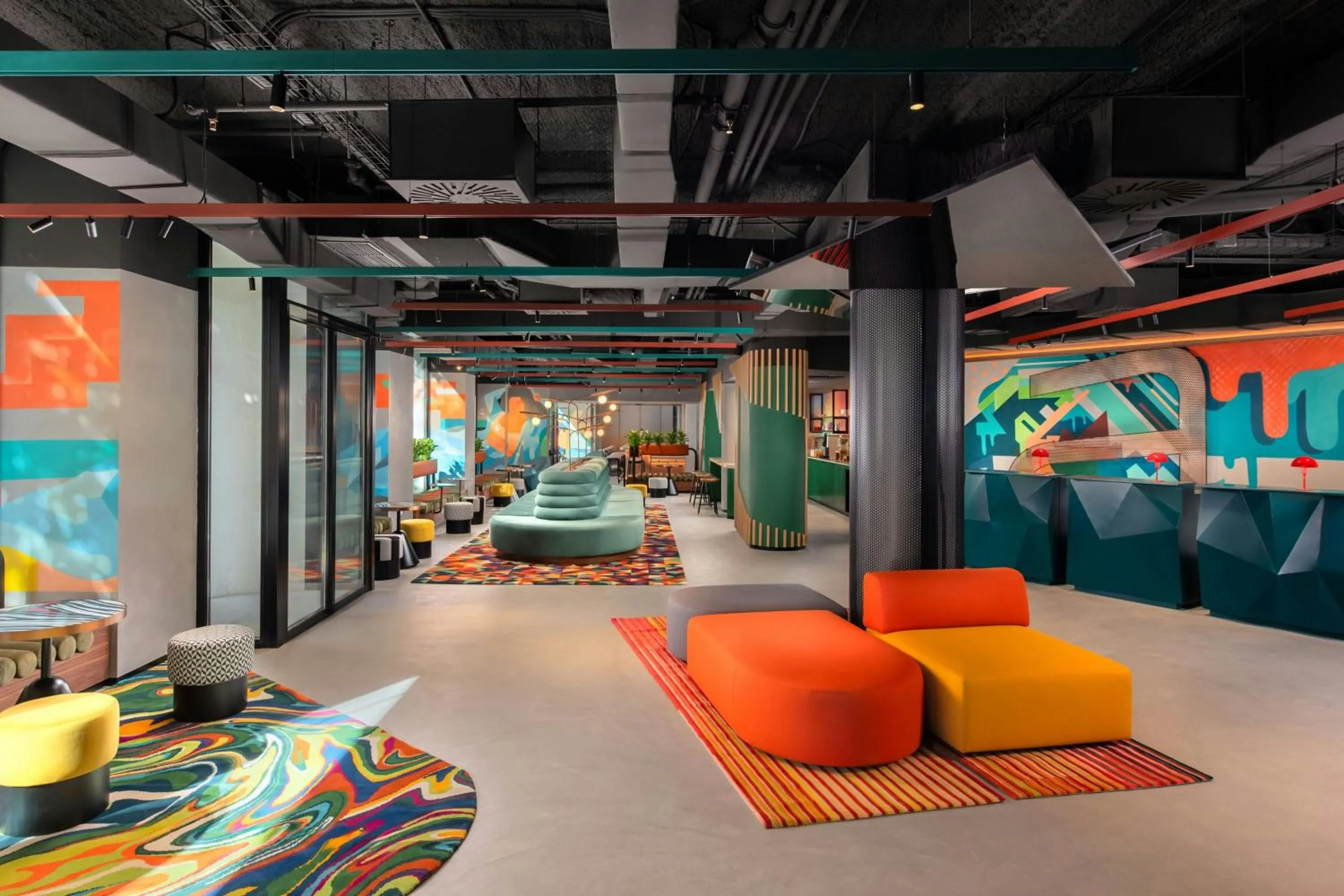 Lobby or reception in Aloft Madrid Gran Via