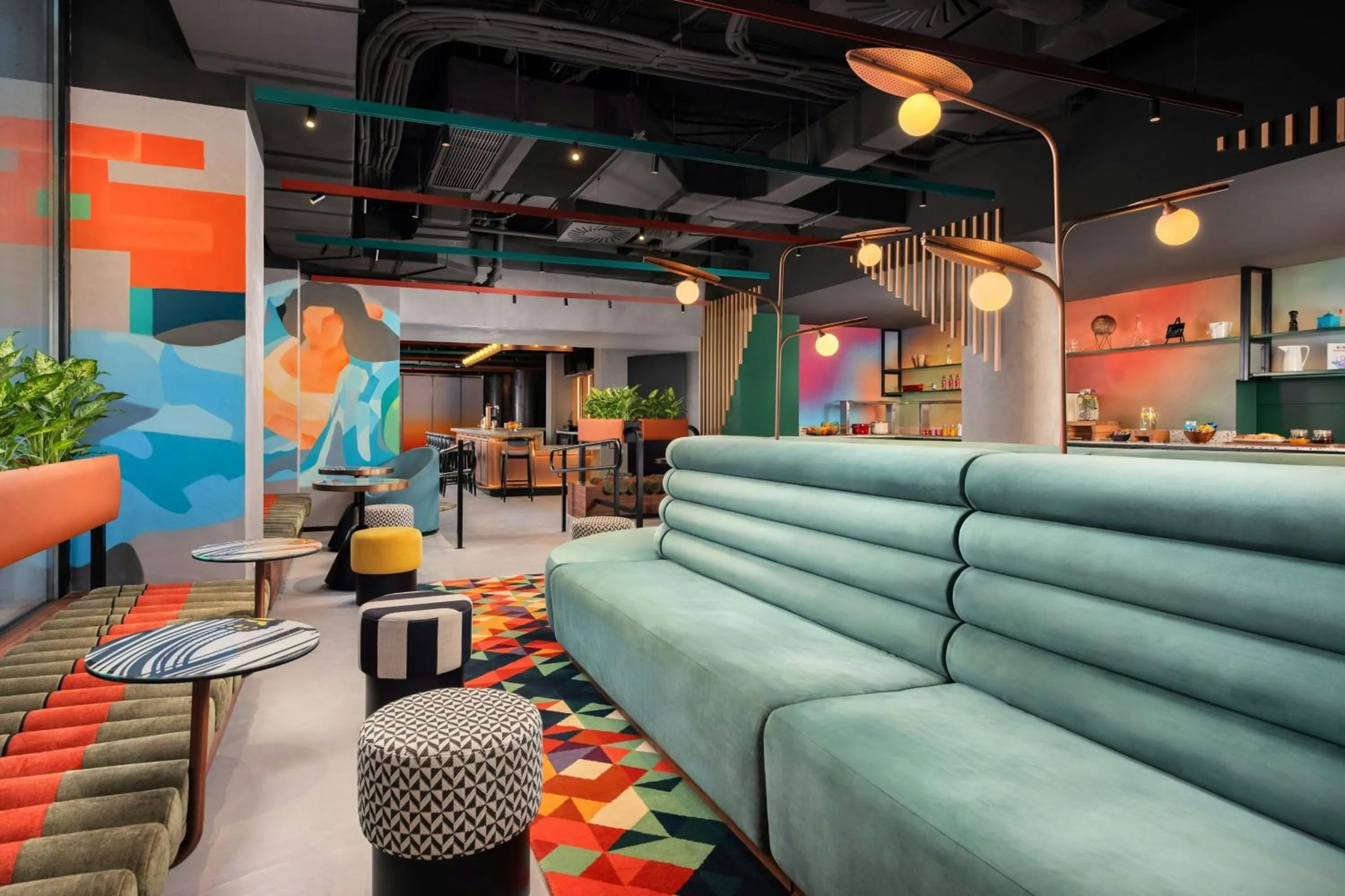 Lobby or reception in Aloft Madrid Gran Via