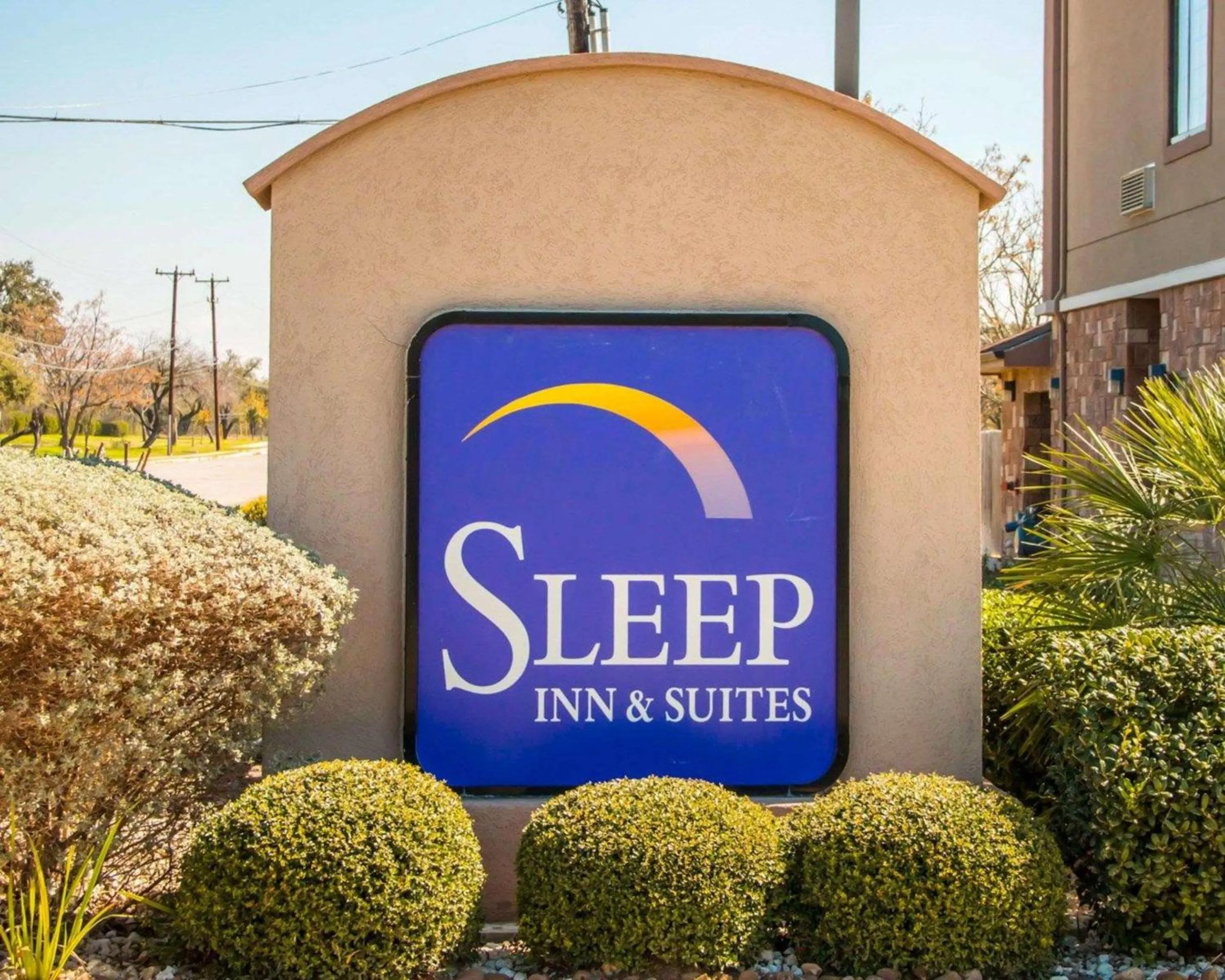Property building in Sleep Inn & Suites at Six Flags
