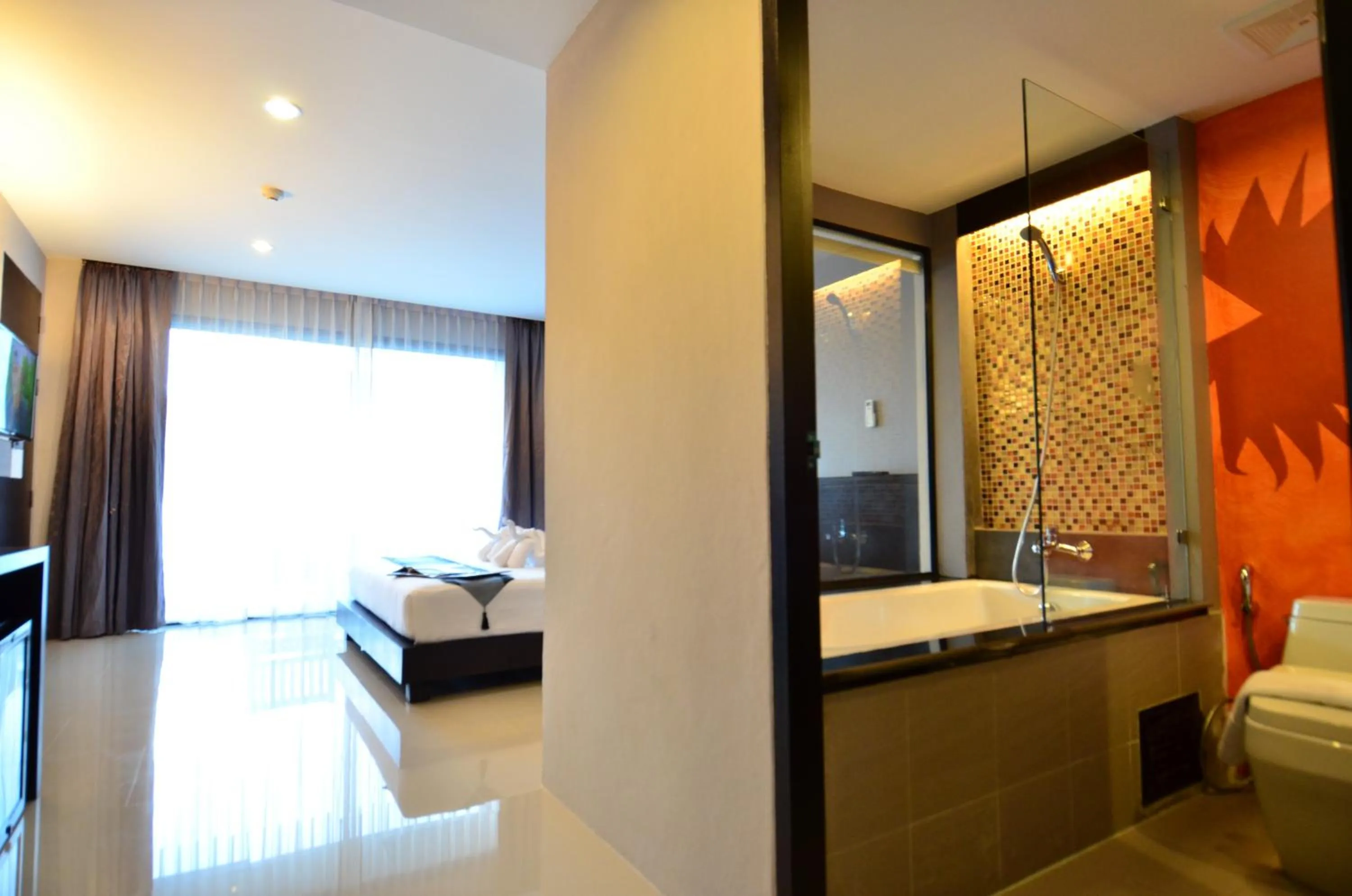 Bathroom, Bed in Chaweng Noi Pool Villa