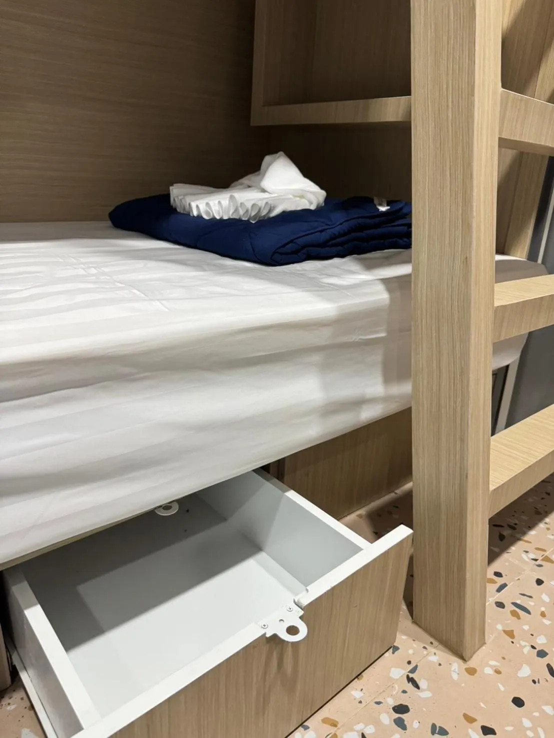 Bed in Rin Beach Resort