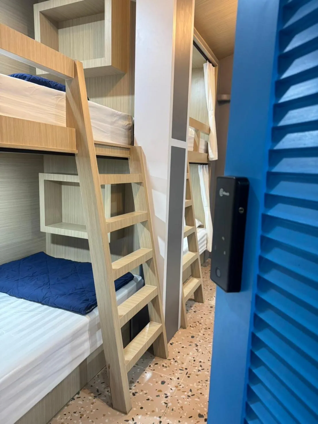 Bed in Rin Beach Resort