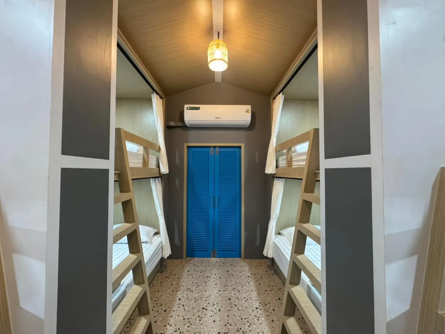 Bed in Rin Beach Resort