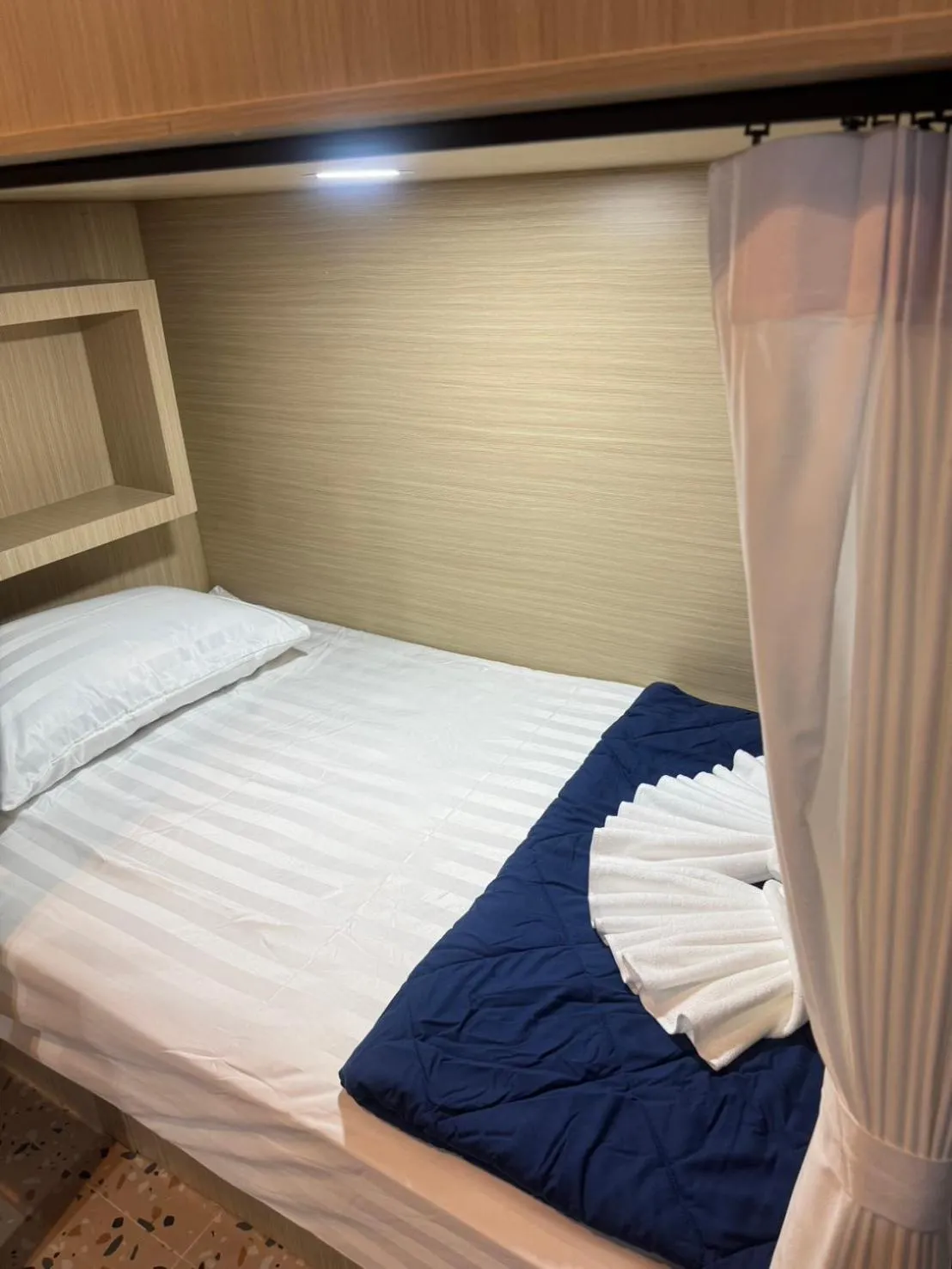 Bed in Rin Beach Resort