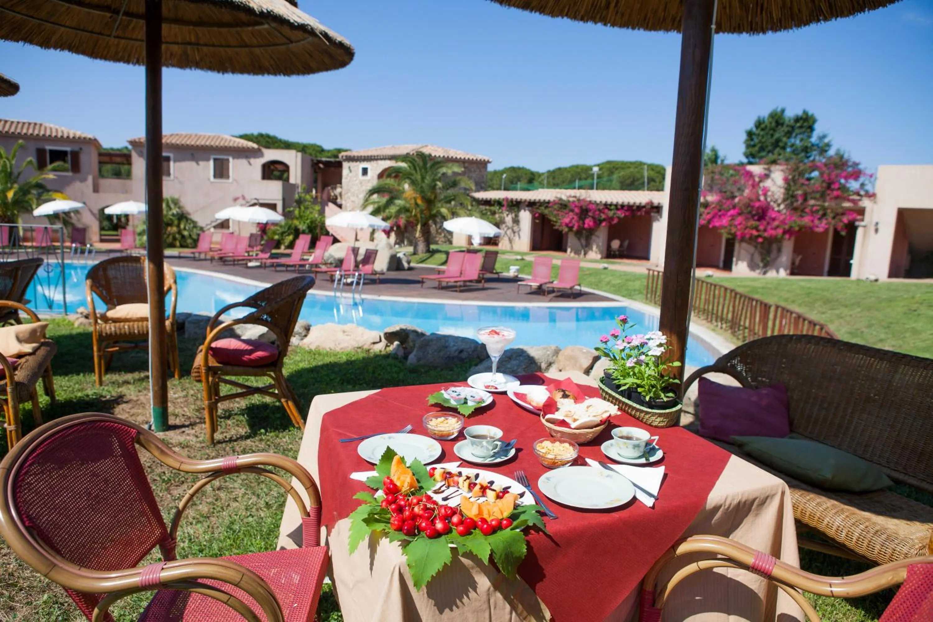 Italian breakfast in S'Incantu Resort