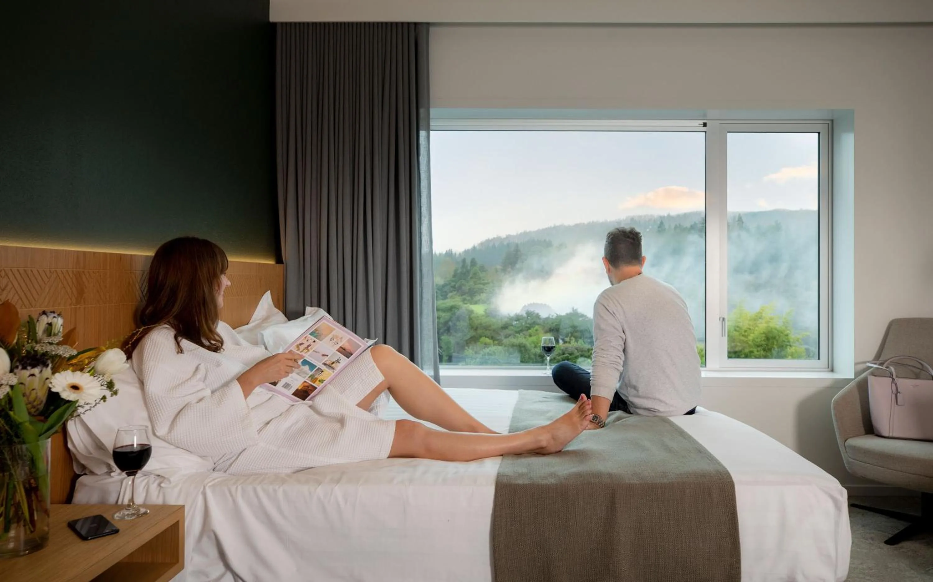 People, Bed in Rydges Rotorua