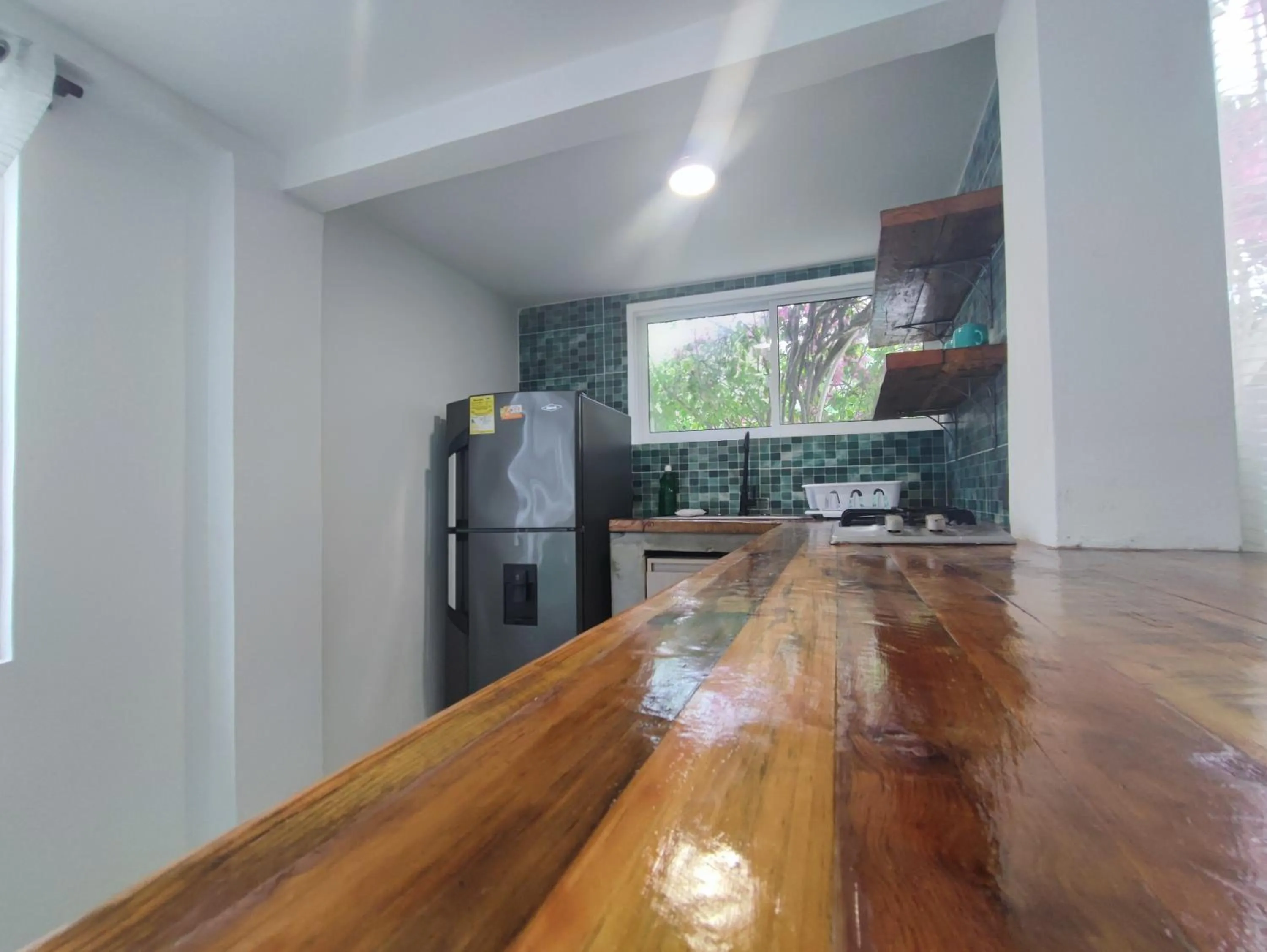 kitchen in Cabañas Green Yard