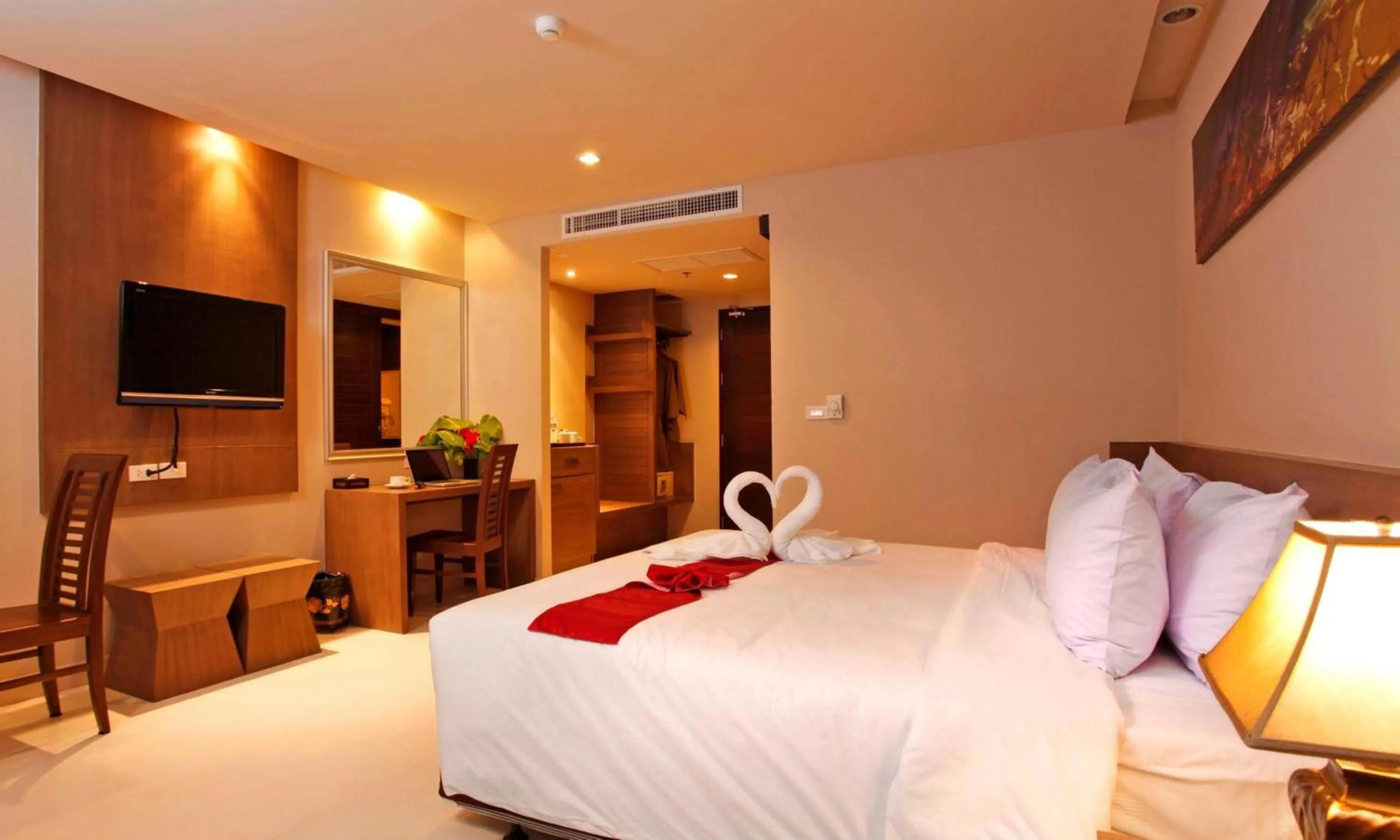 Bed in Pattaya Loft
