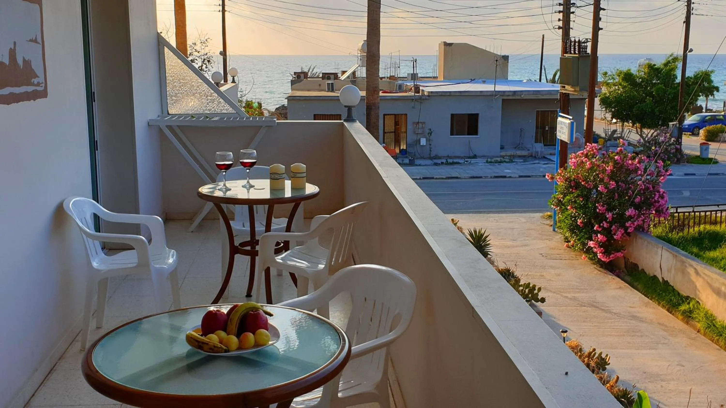 Balcony/Terrace in Astrofegia Apartments Near The Sea