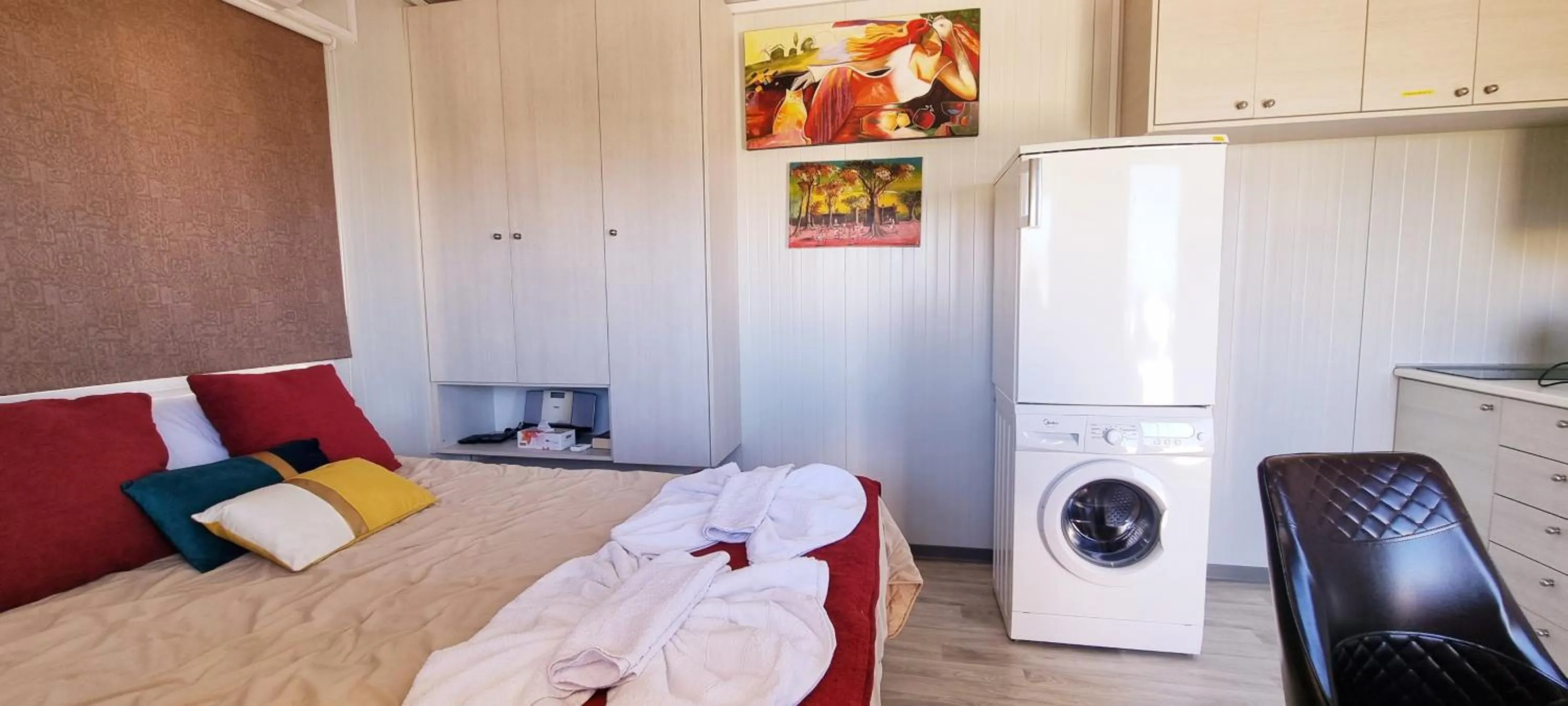 Bedroom, Bed in Astrofegia Apartments Near The Sea
