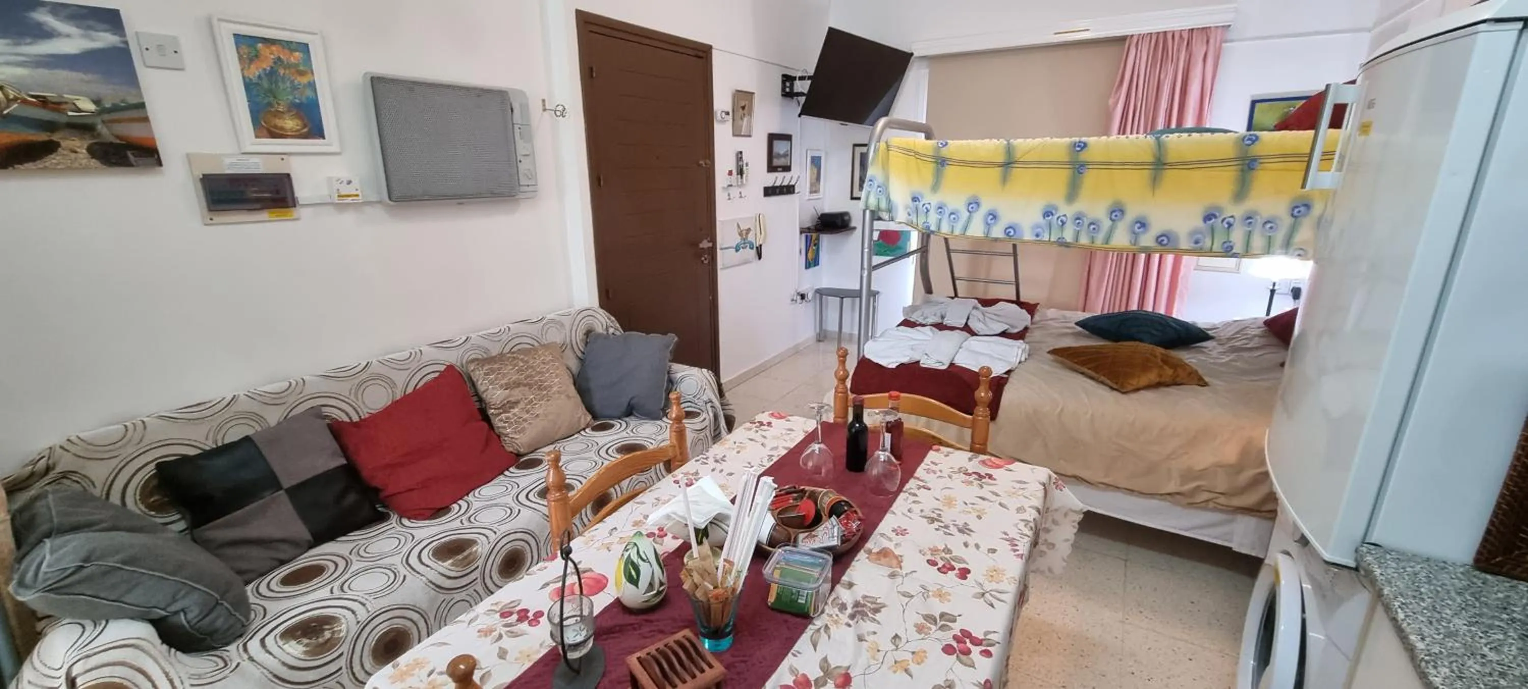 Bed in Astrofegia Apartments Near The Sea