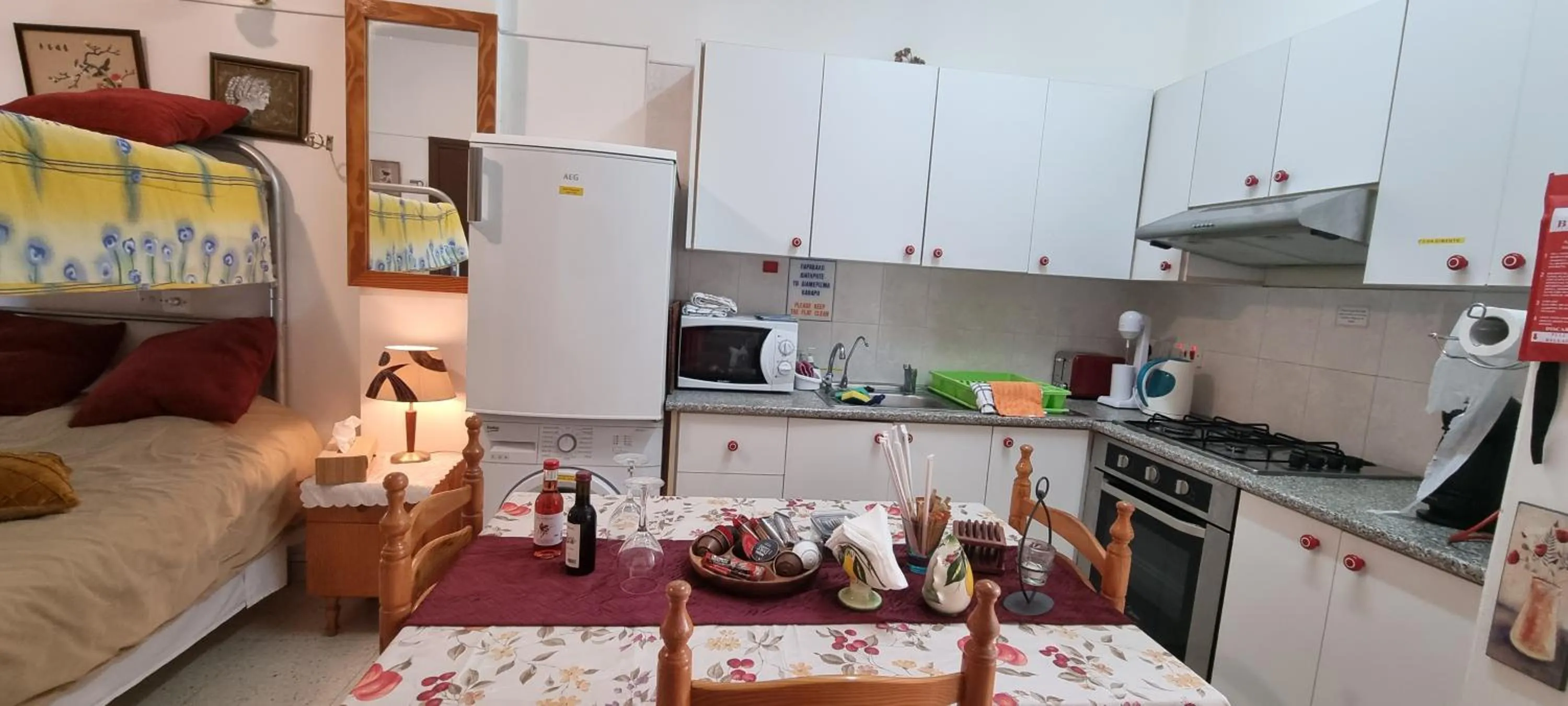 Bed in Astrofegia Apartments Near The Sea