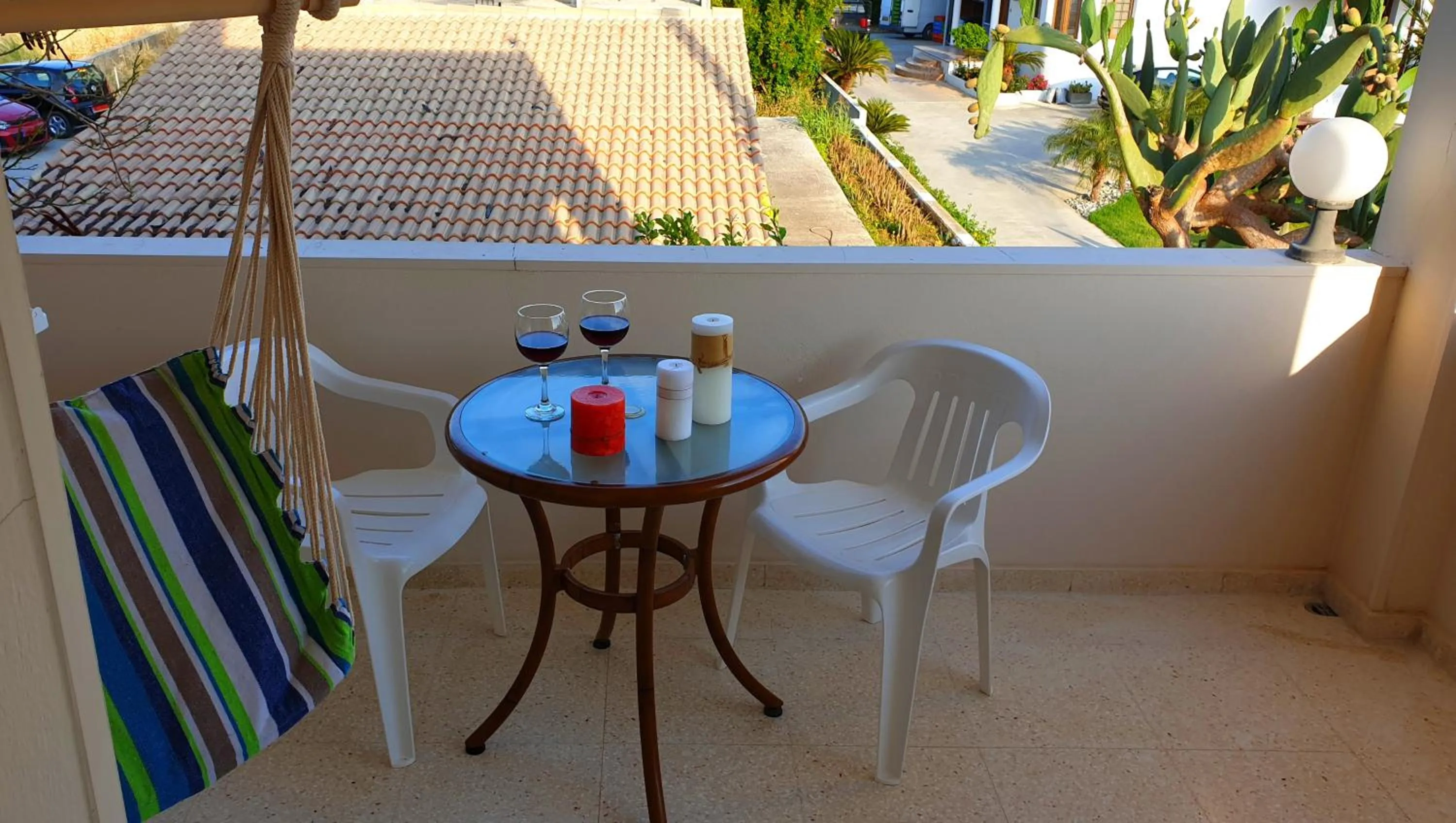 Balcony/Terrace in Astrofegia Apartments Near The Sea