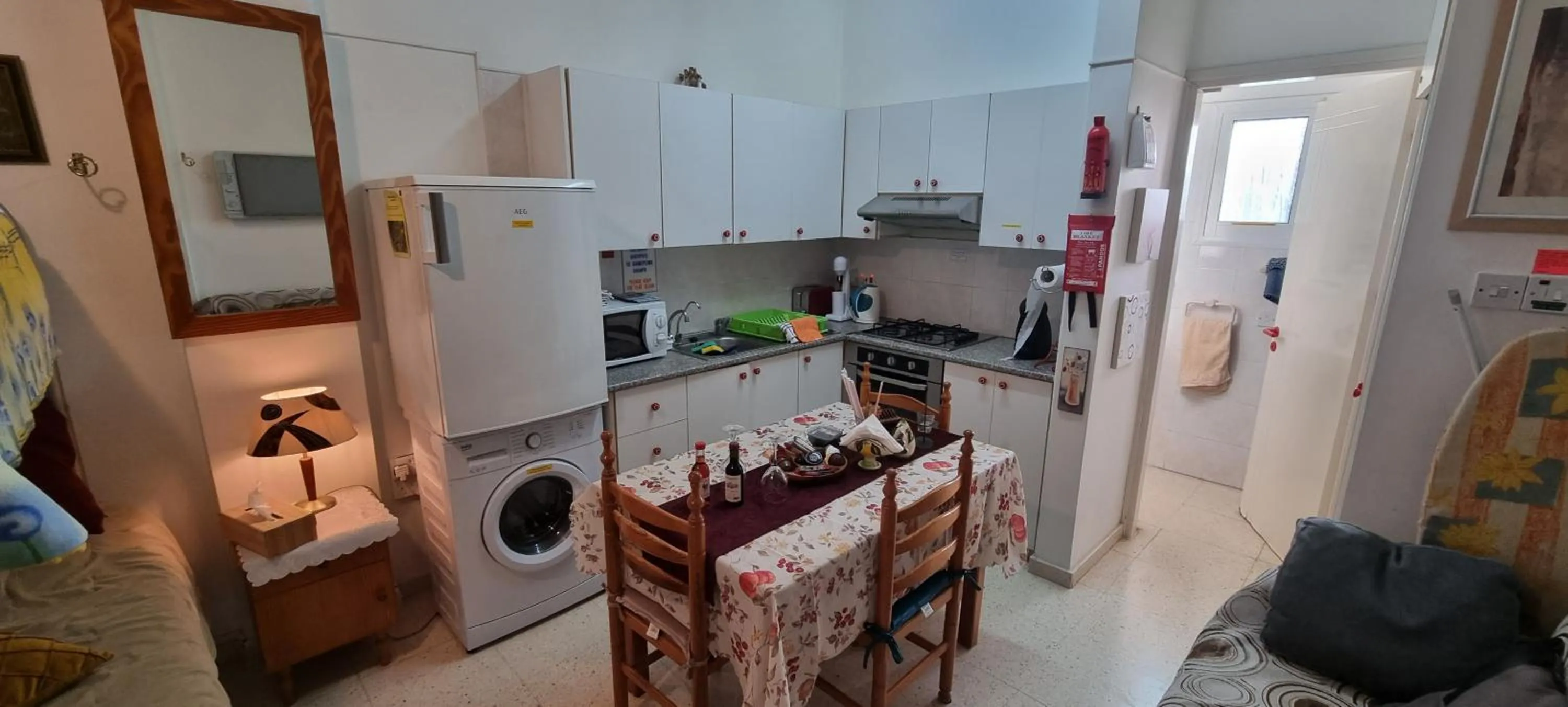 Kitchen or kitchenette in Astrofegia Apartments Near The Sea