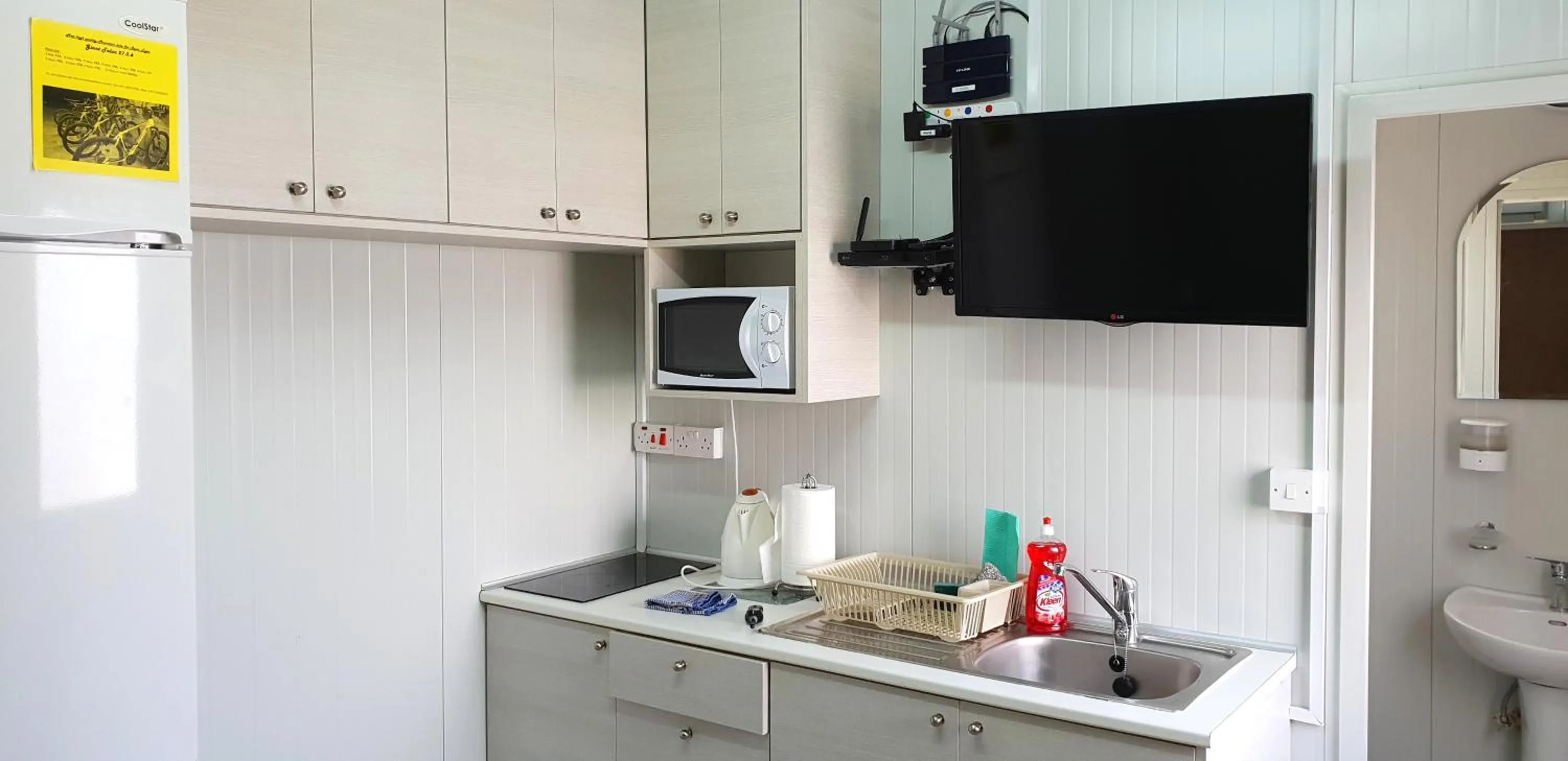 Kitchen or kitchenette in Astrofegia Apartments Near The Sea