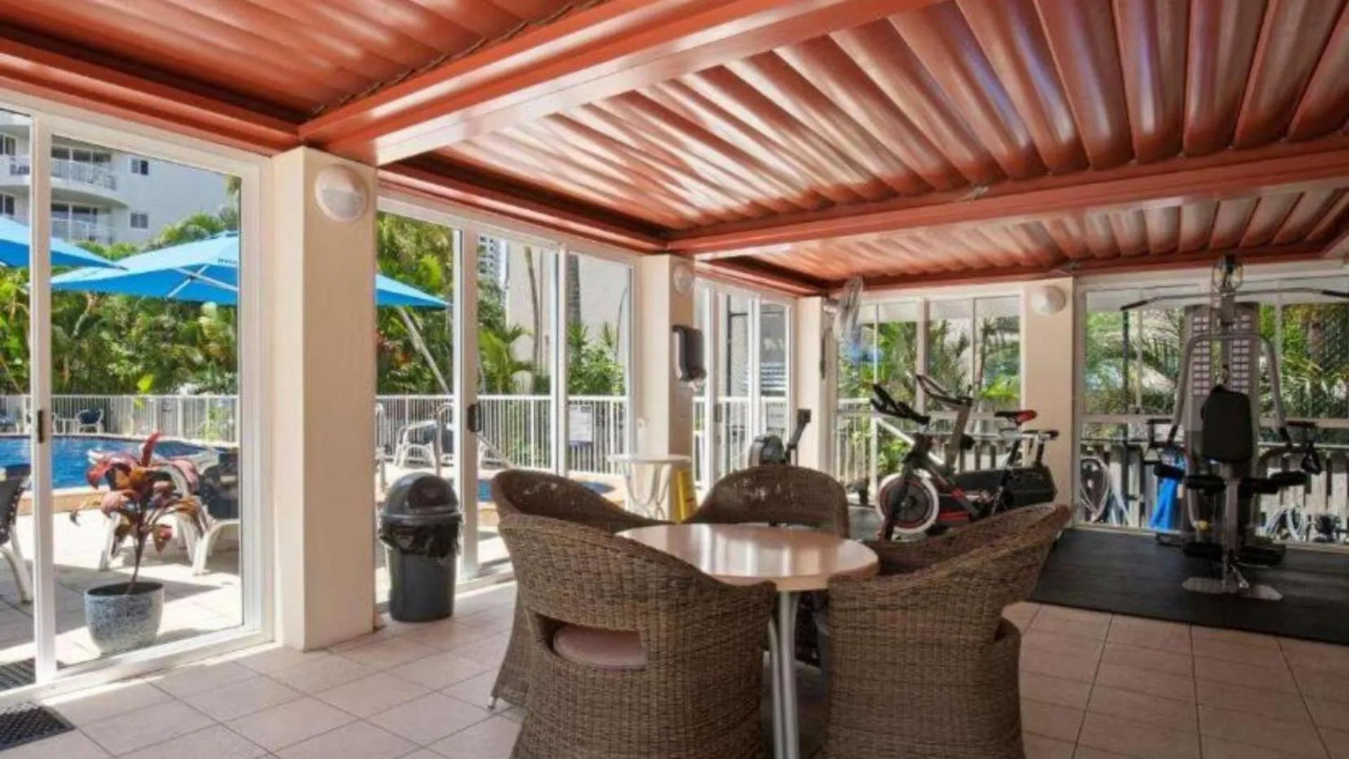 Fitness centre/facilities in Surf Parade Resort