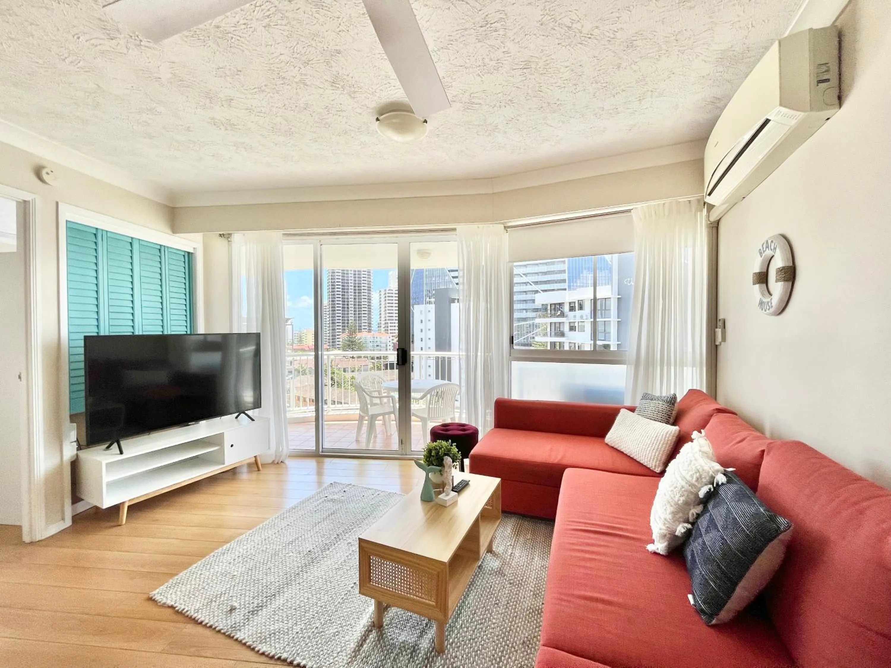 Living room in Surf Parade Resort