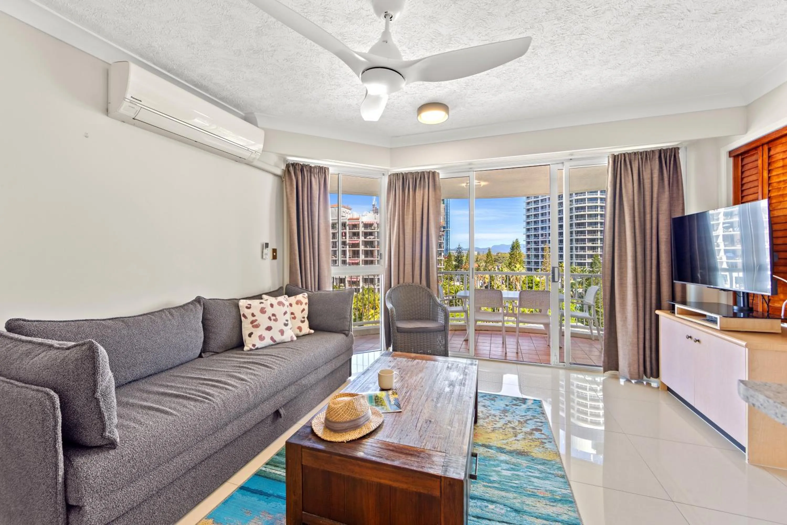 Living room in Surf Parade Resort