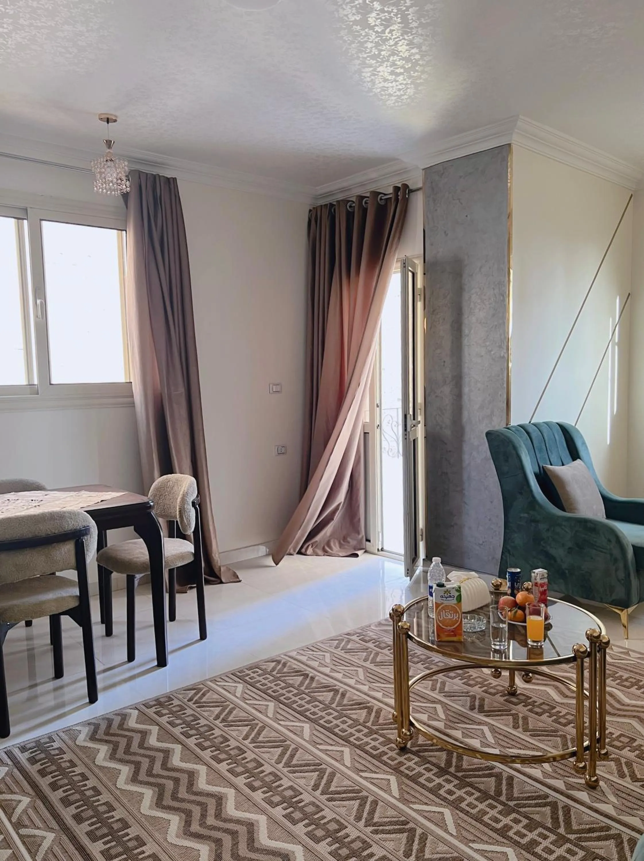 Living room in Giza Pyramids View Guest House