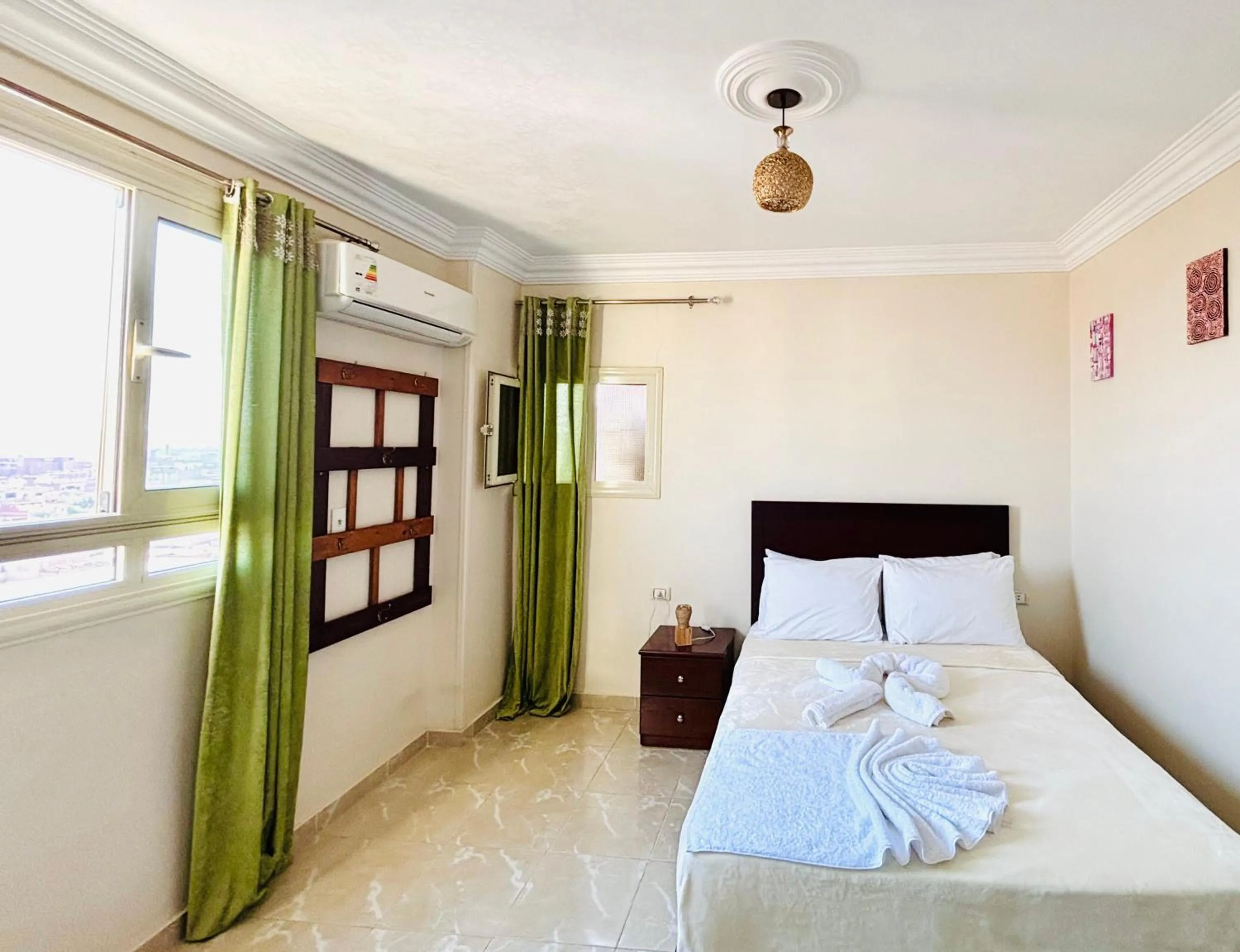 Bed in Giza Pyramids View Guest House