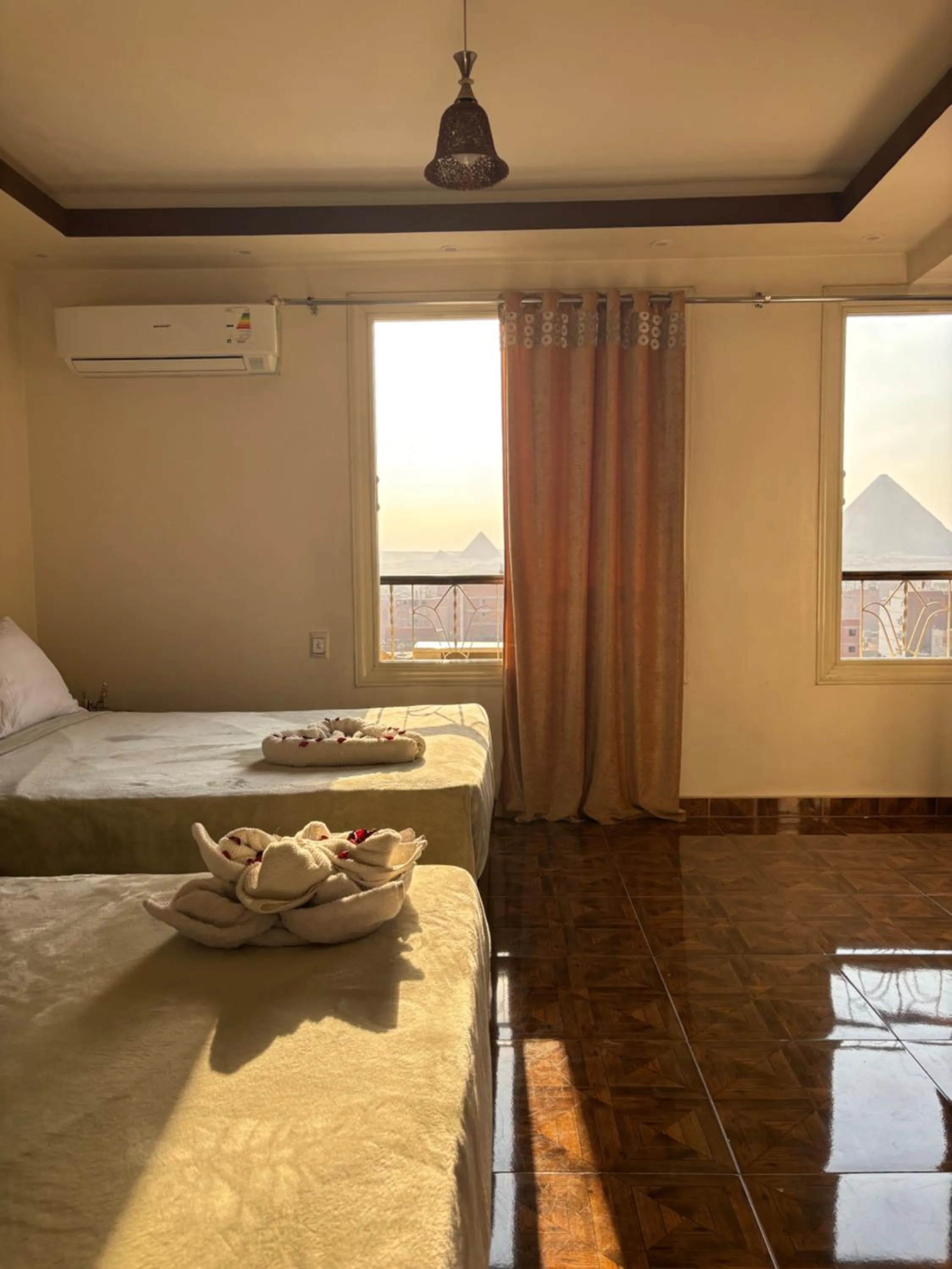 Bed in Giza Pyramids View Guest House