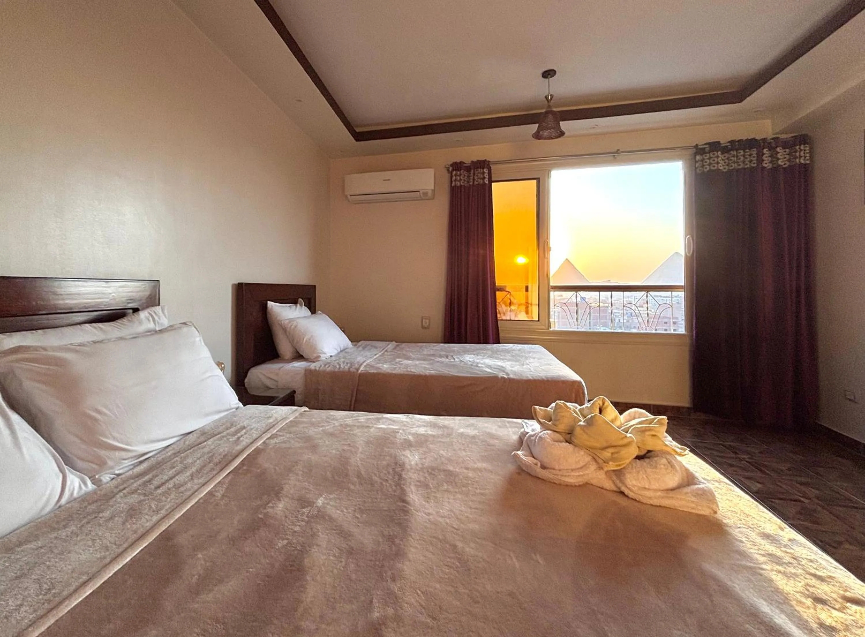 Bed in Giza Pyramids View Guest House