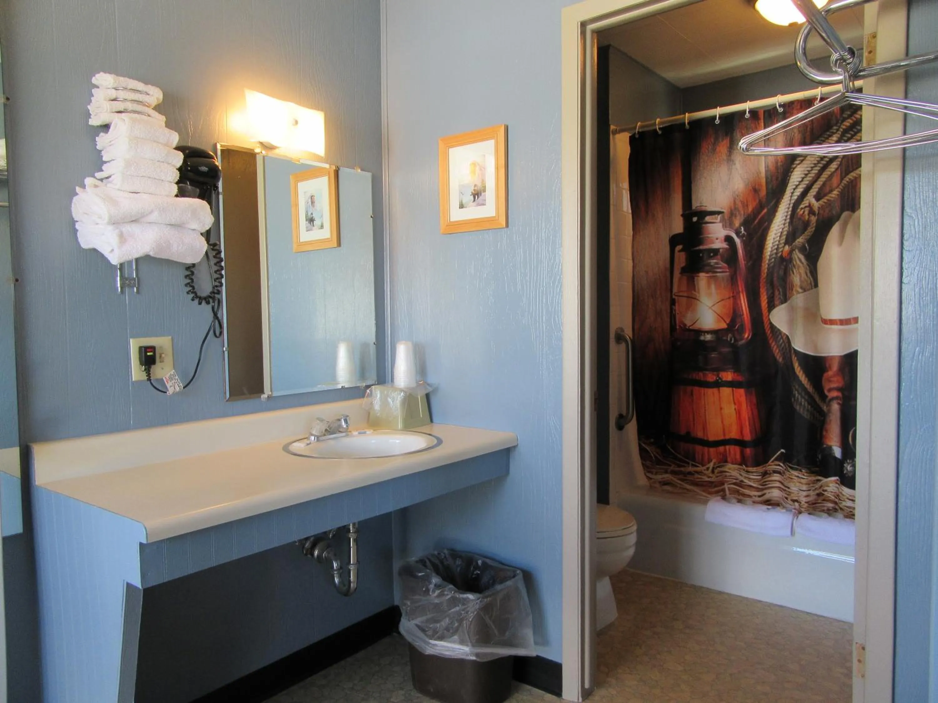 Shower in Big Bear Motel