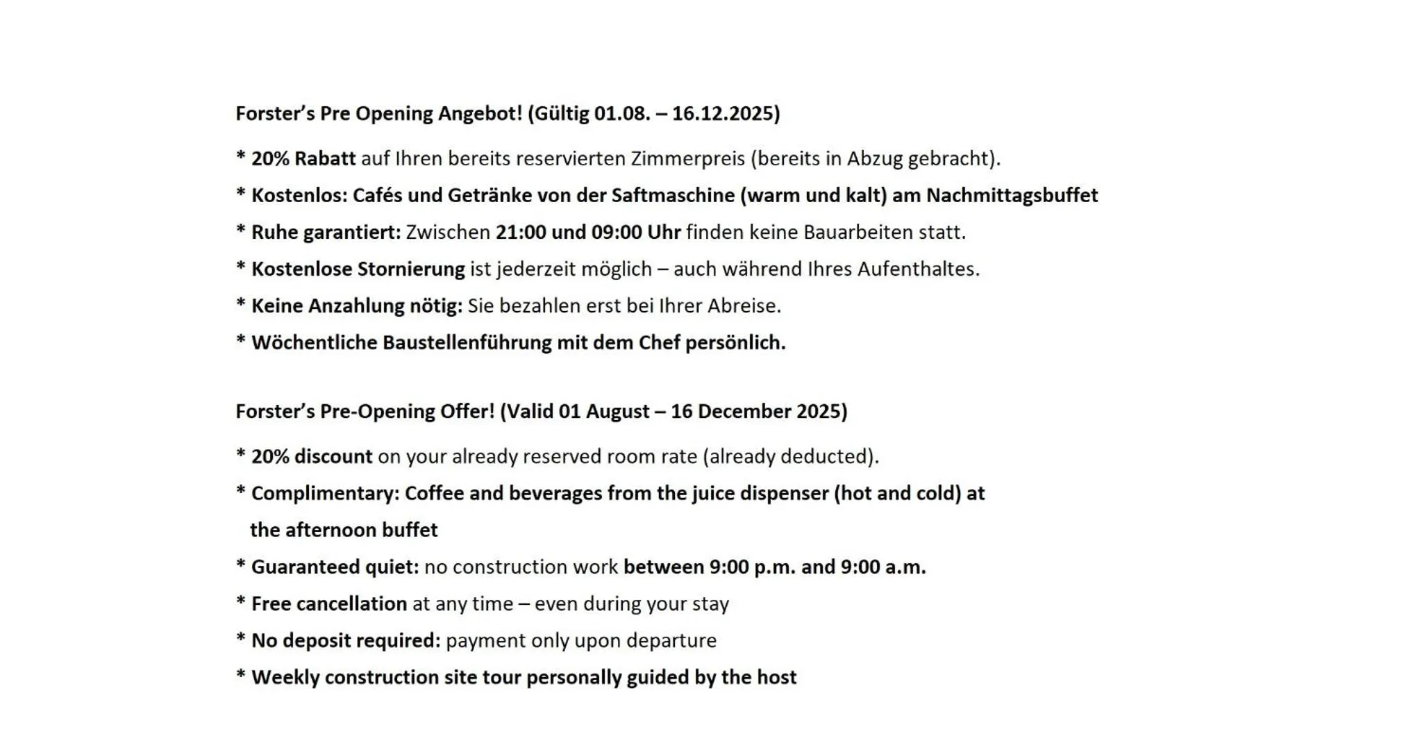 Forster's Naturresort