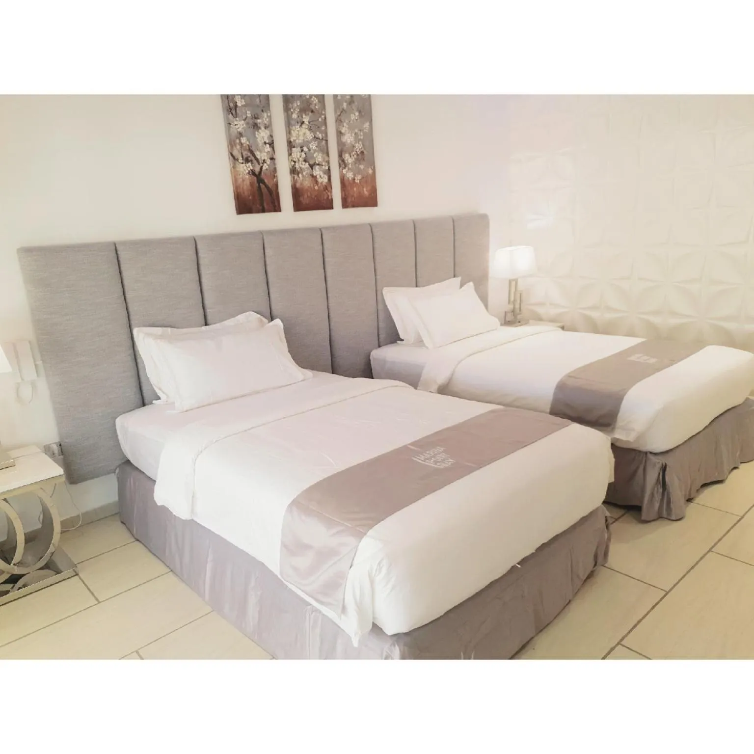 Bed in Marina Point Bay Resort