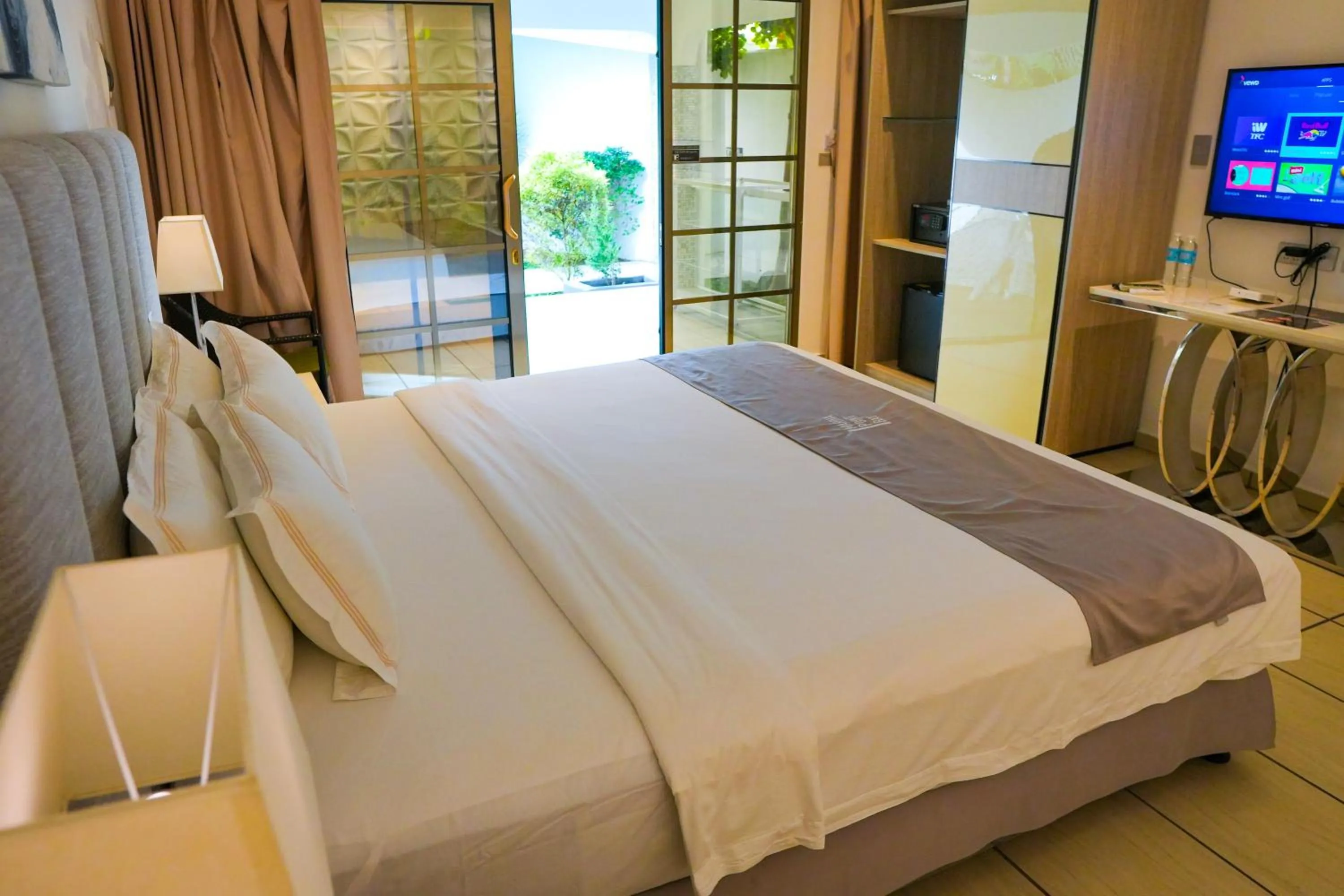 Bed in Marina Point Bay Resort
