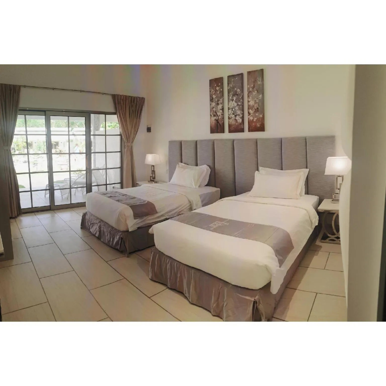 Bed in Marina Point Bay Resort