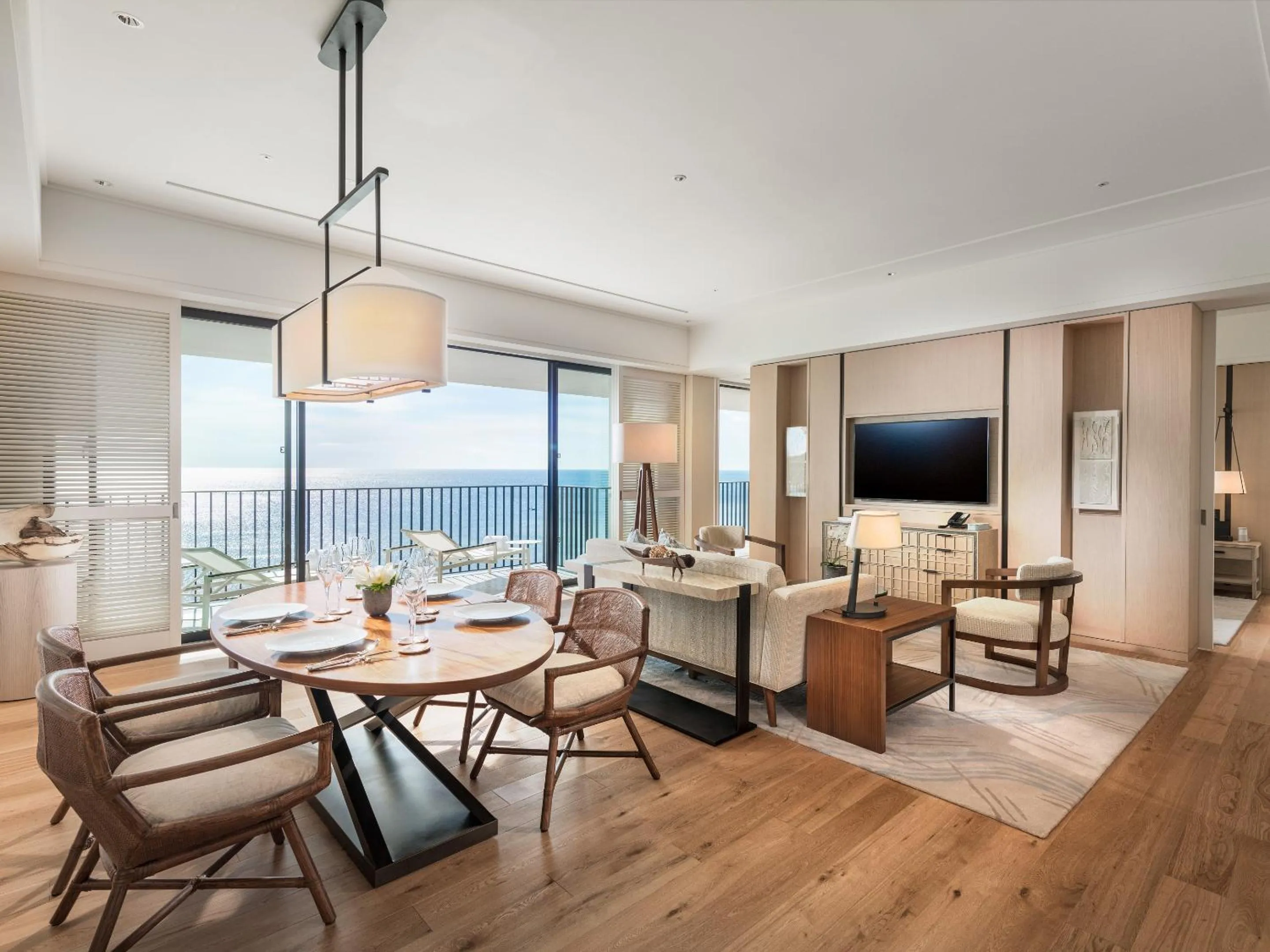 Living room in Halekulani Okinawa