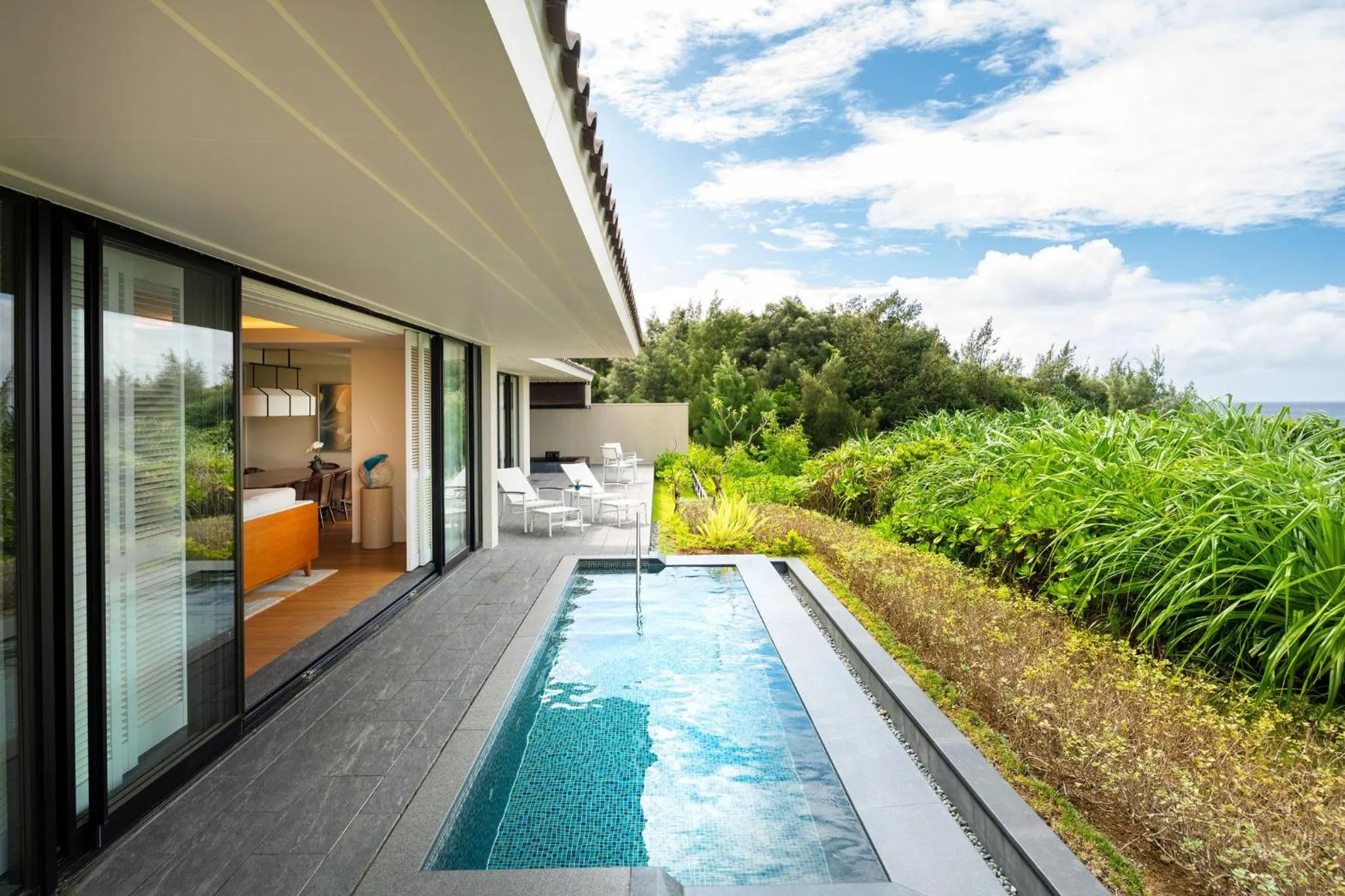 Swimming pool in Halekulani Okinawa