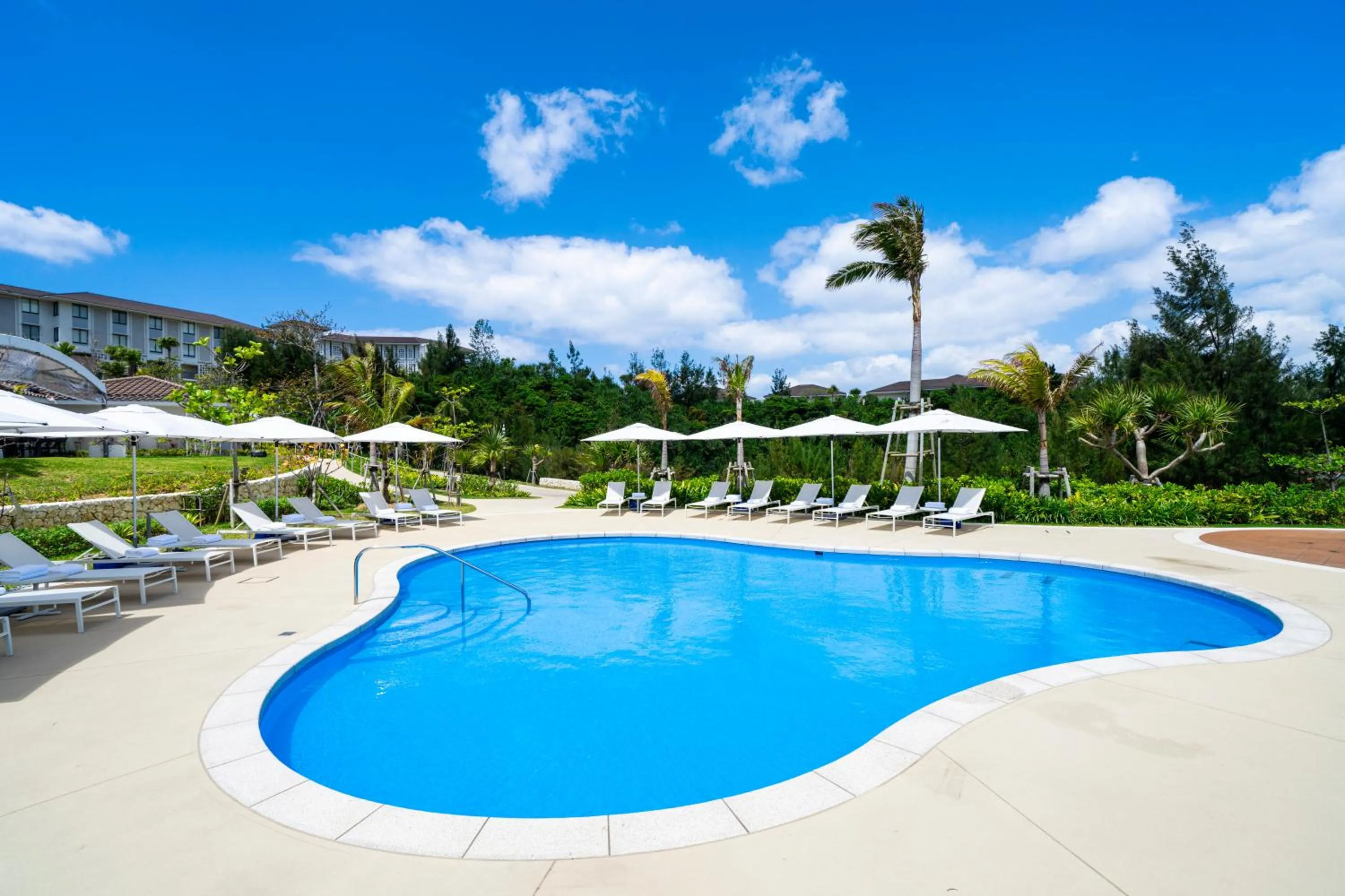 Swimming pool in Halekulani Okinawa