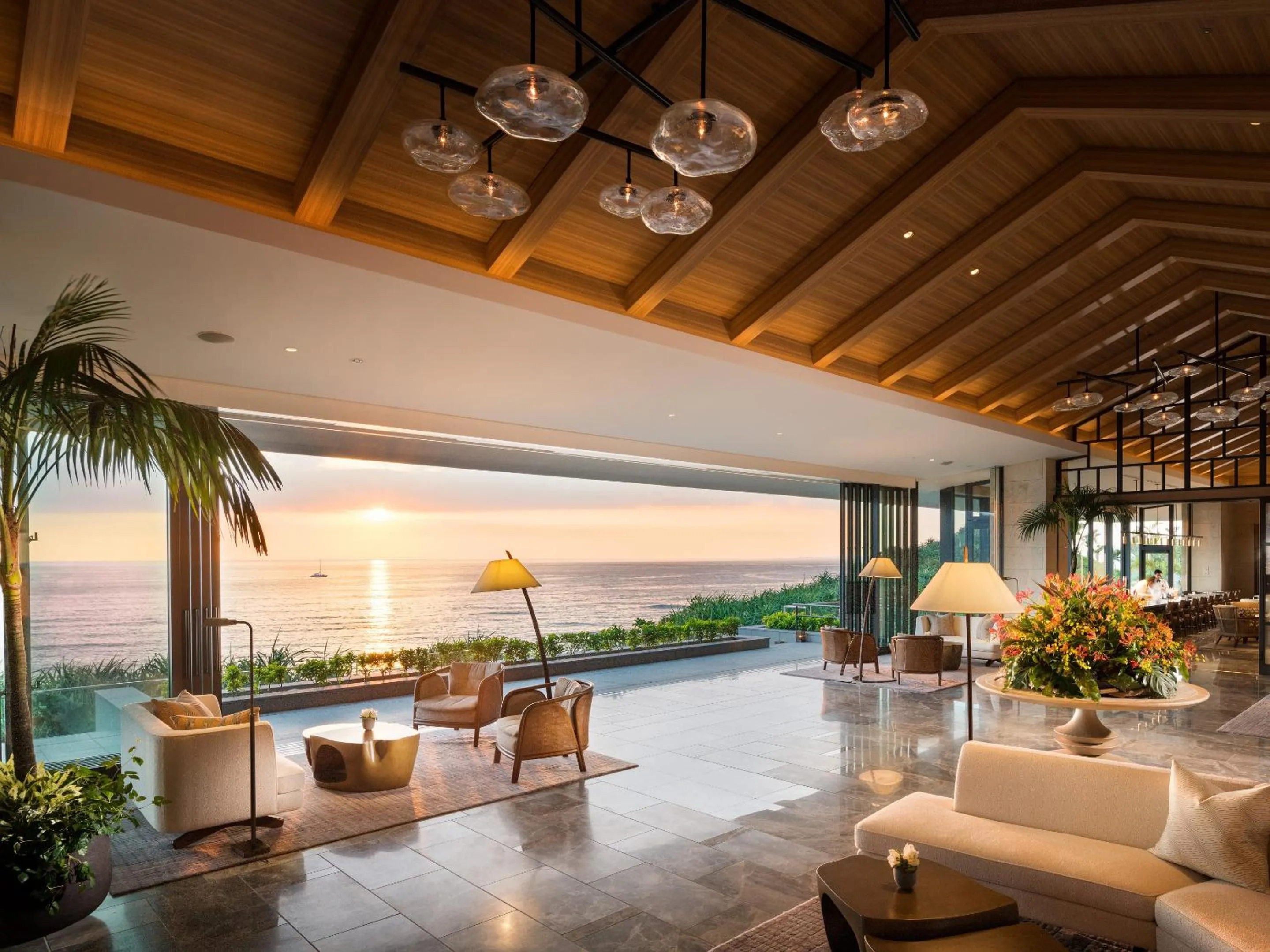 Lobby or reception in Halekulani Okinawa